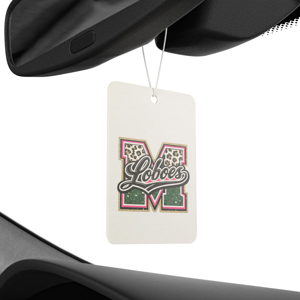 Loboes 'M' Leopard Car Air Freshener