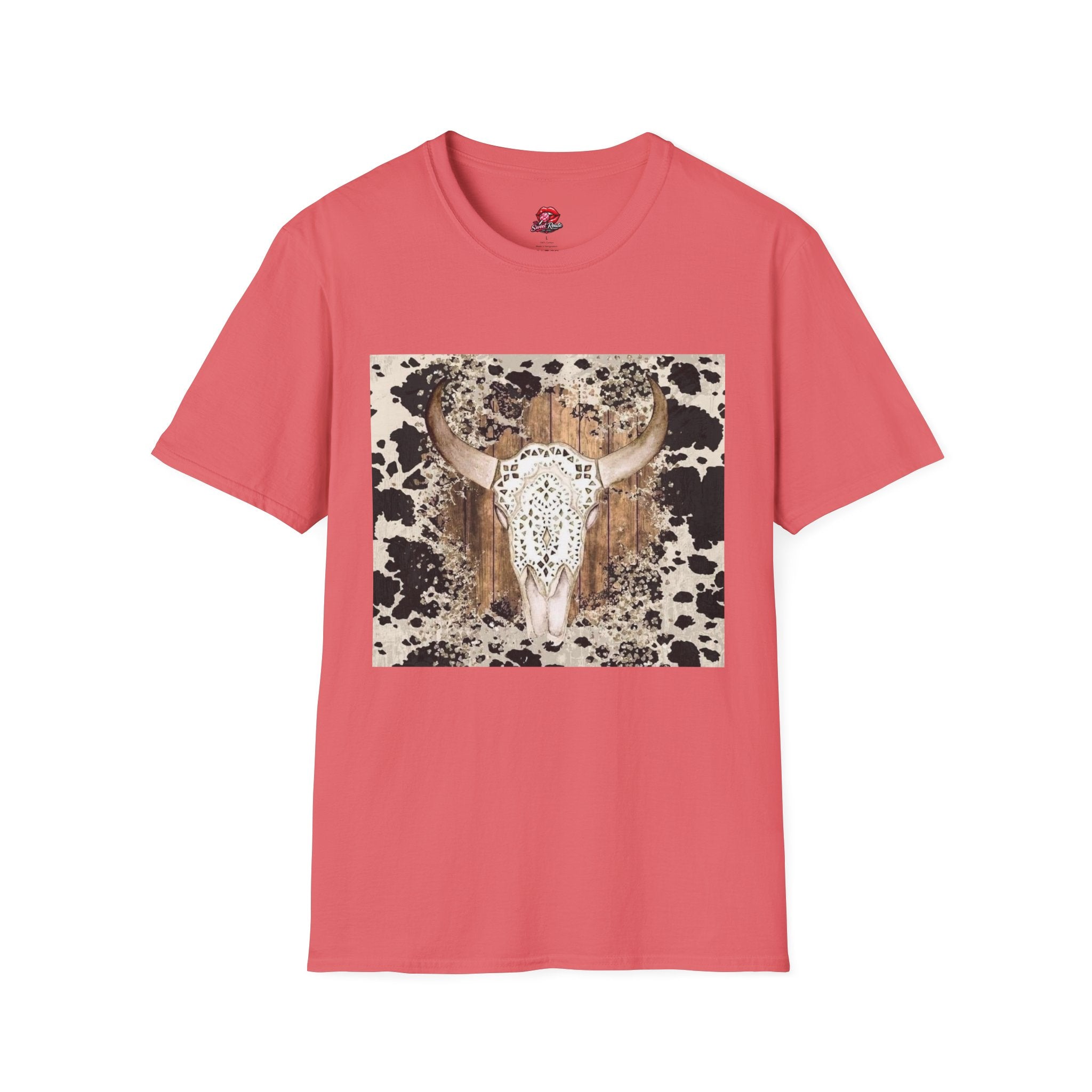 Boho Western Vintage Cowhide Tee
