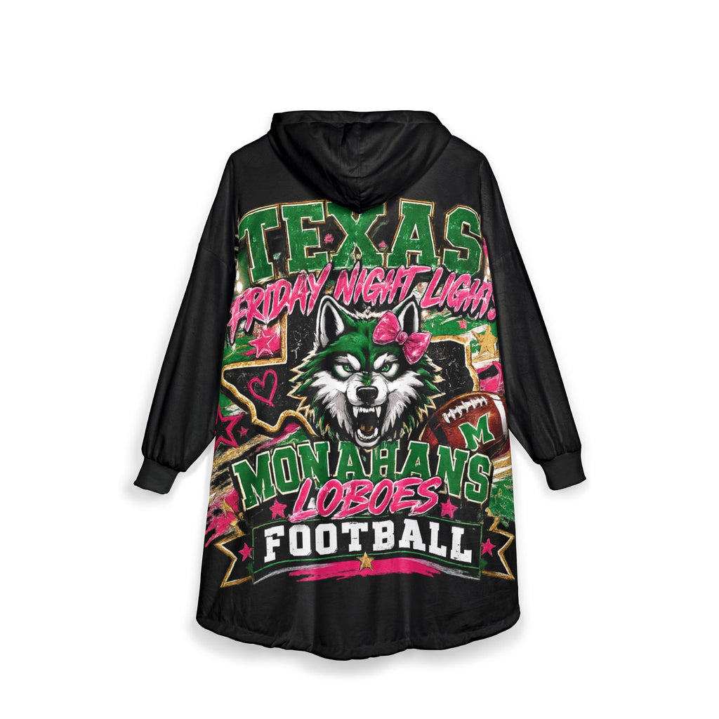 Monahans Loboes Football Hooded Blanket