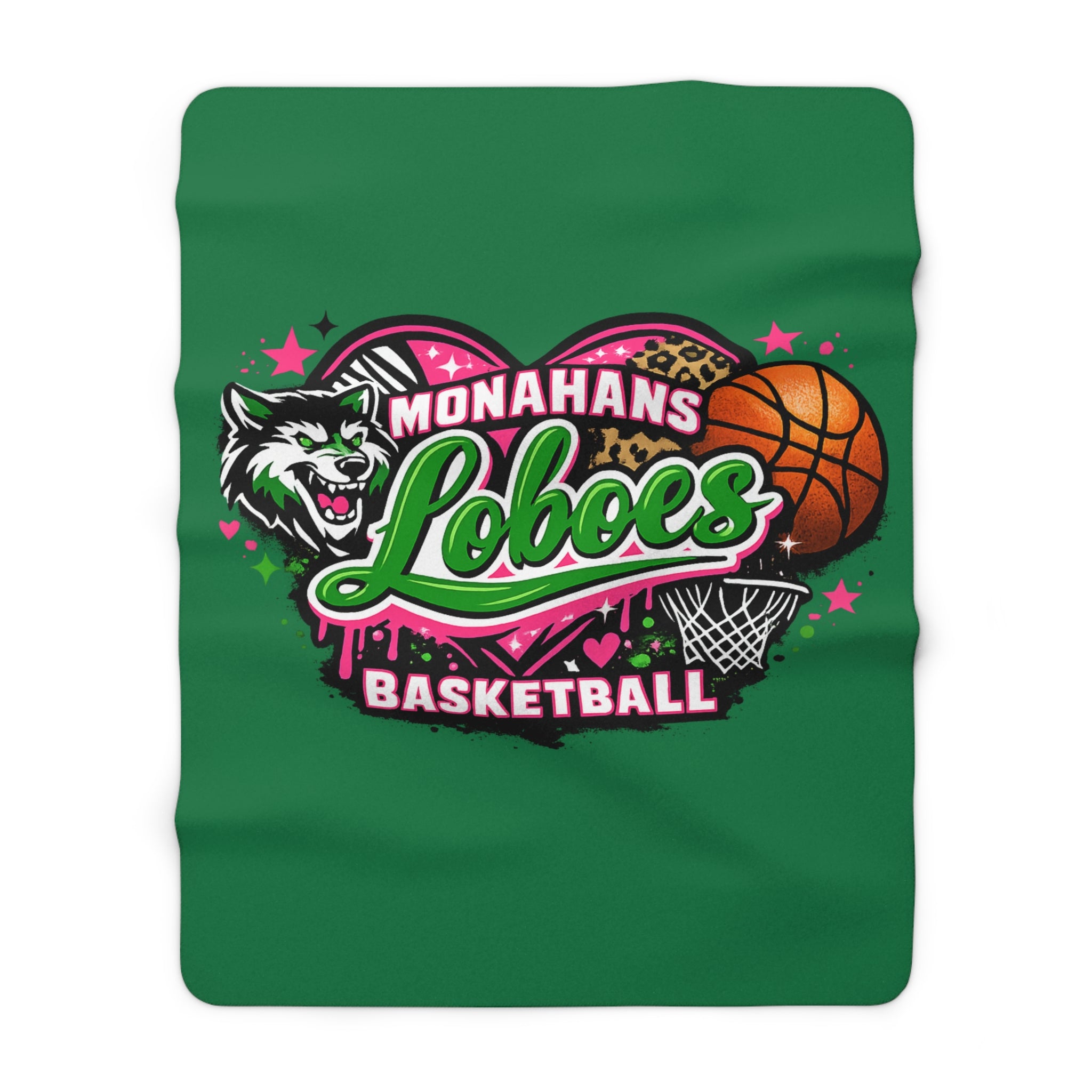 Loboes Basketball Sherpa Blanket