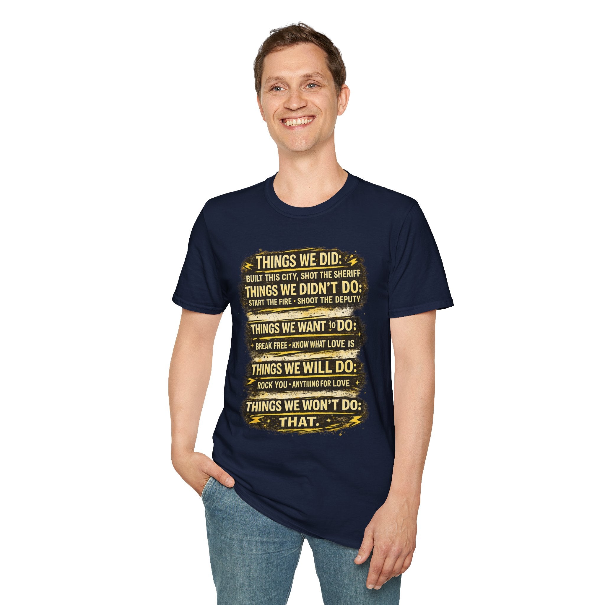 Retro Song Lyric T‑Shirt
