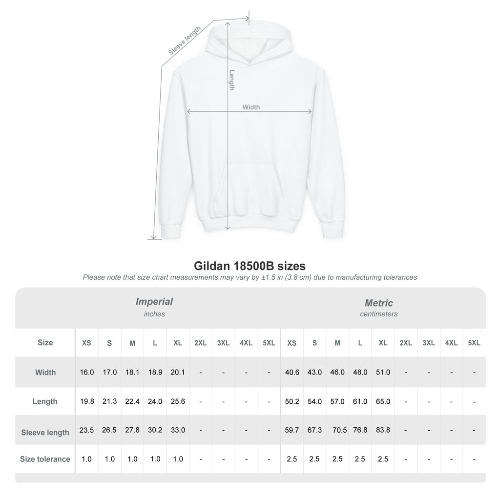 Youth Loboes M Letter Hoodie — Kids School Spirit Sweatshirt