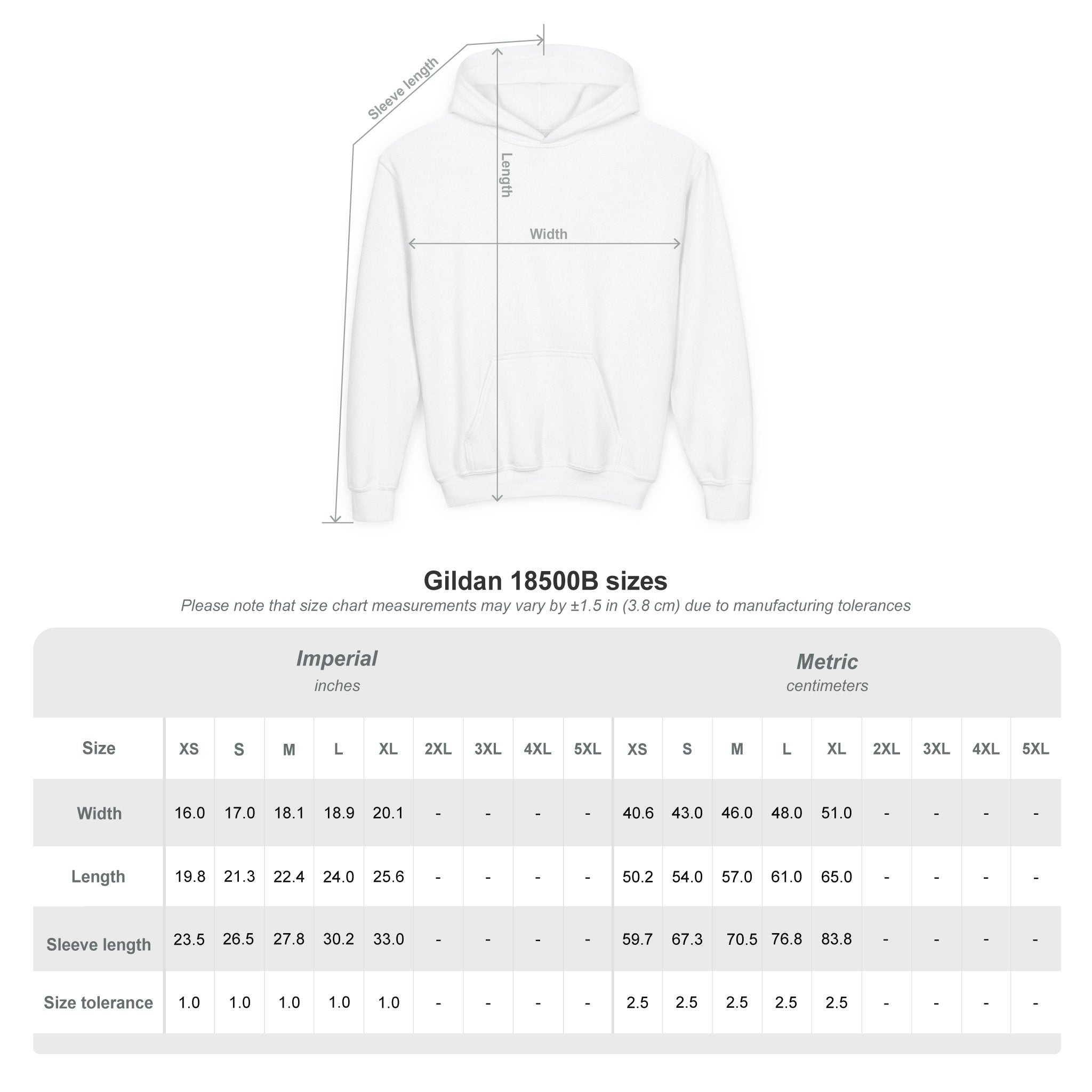 Youth Loboes M Letter Hoodie — Kids School Spirit Sweatshirt