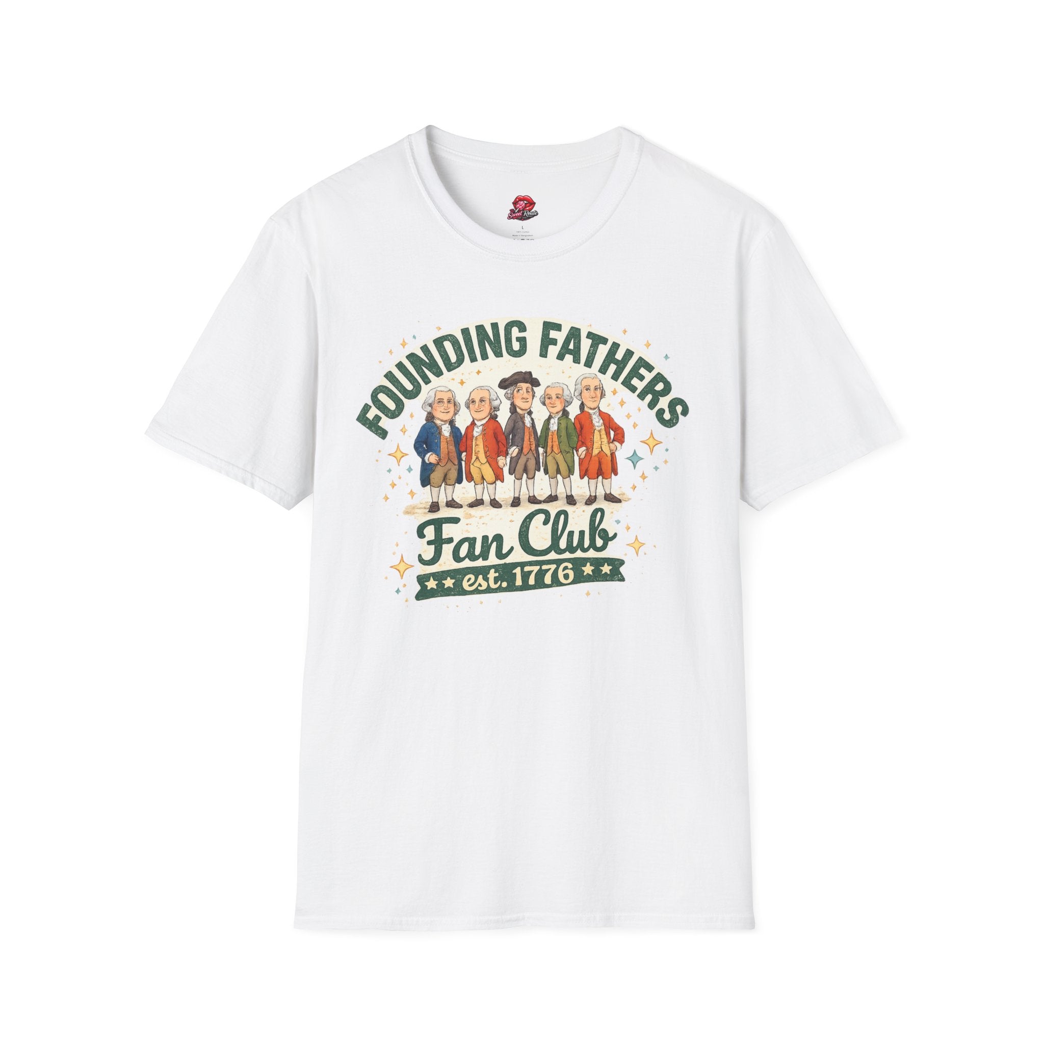 Founding Fathers Fan Club Patriotic Tee