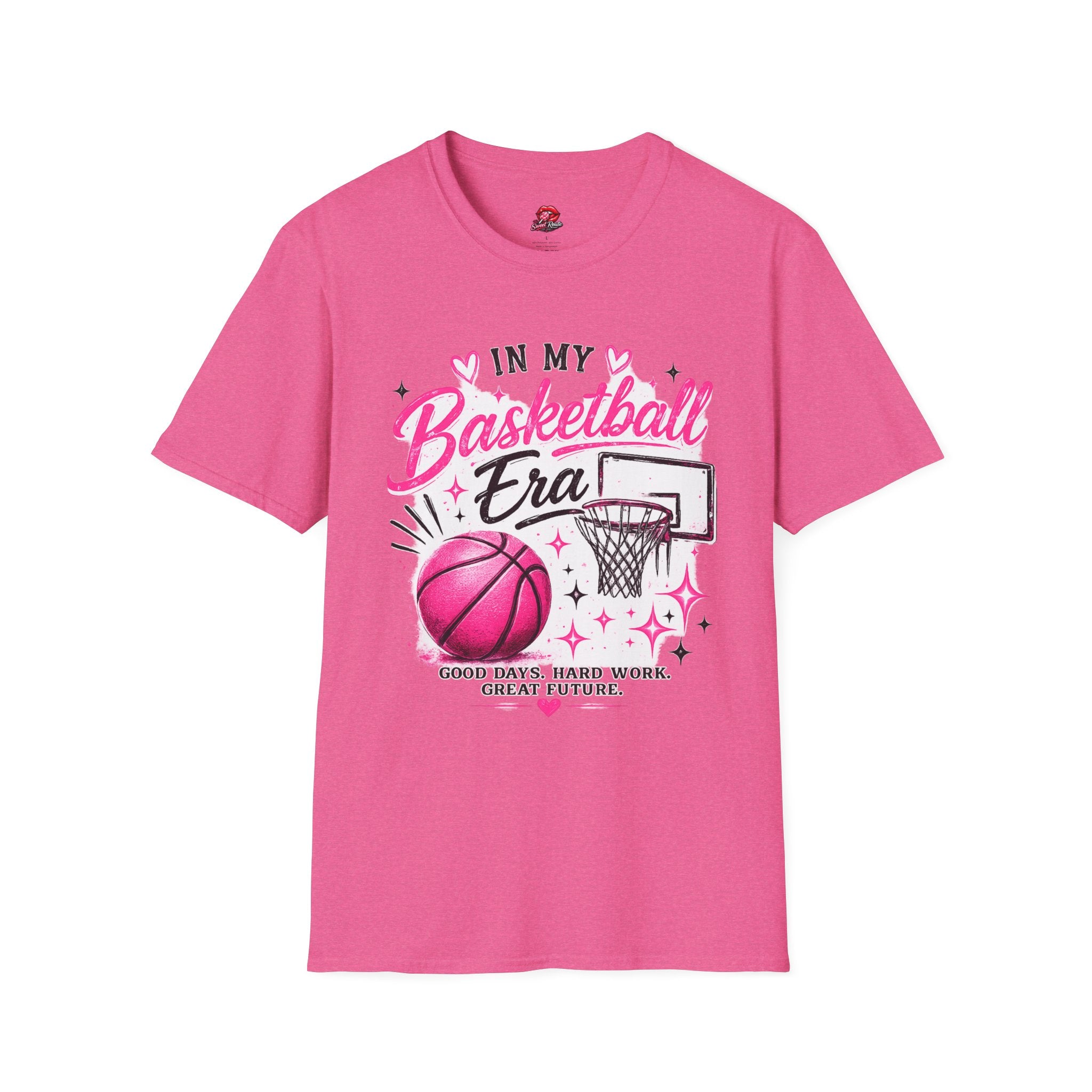 In My Basketball Era Pink Hoop Graphic