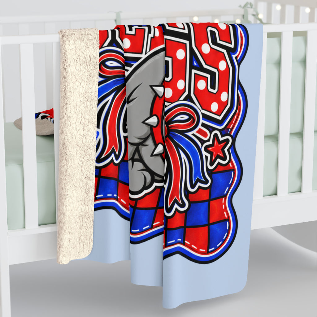 Coahoma Bulldogs Sherpa Fleece Blanket