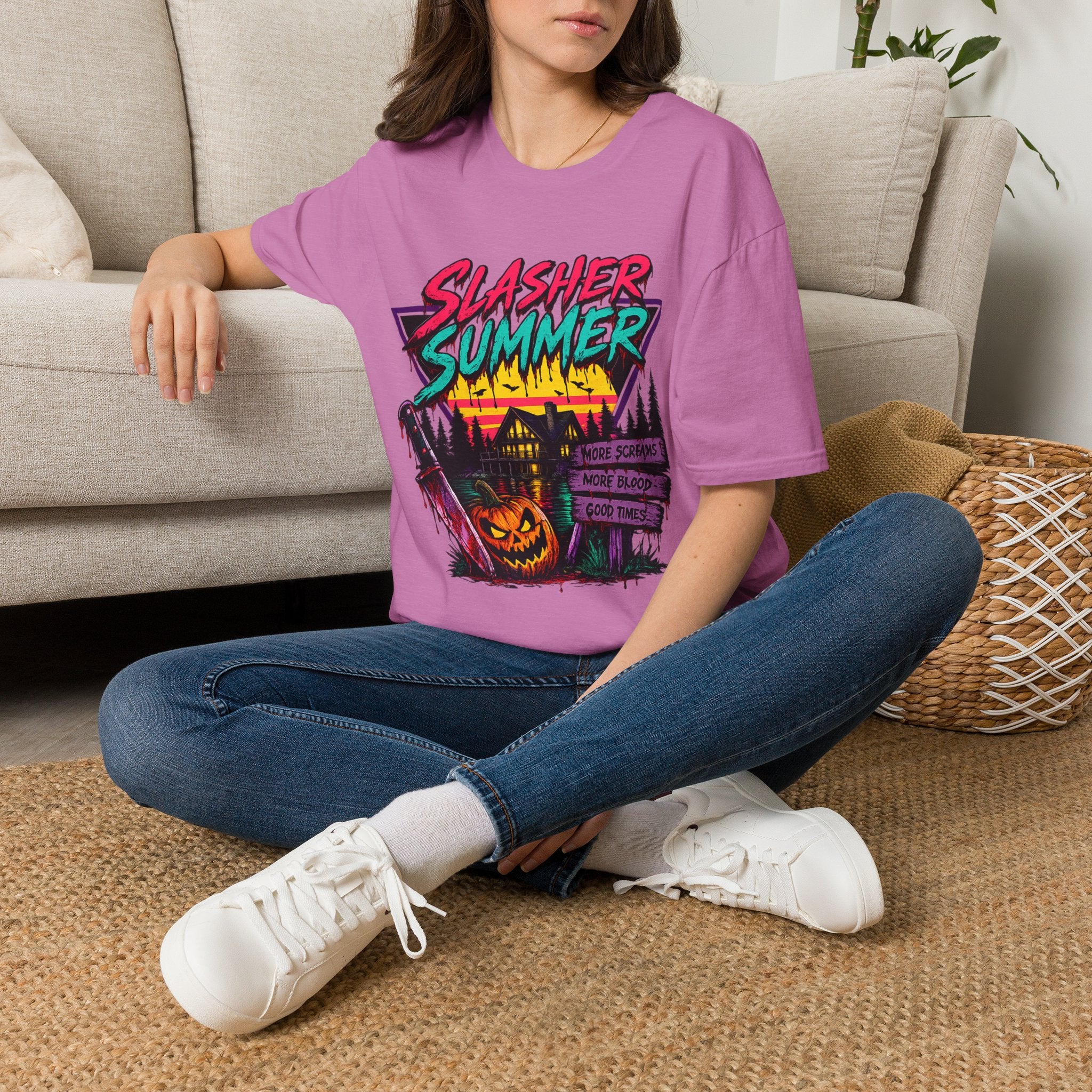 Slasher Summer Retro Horror Graphic Tee