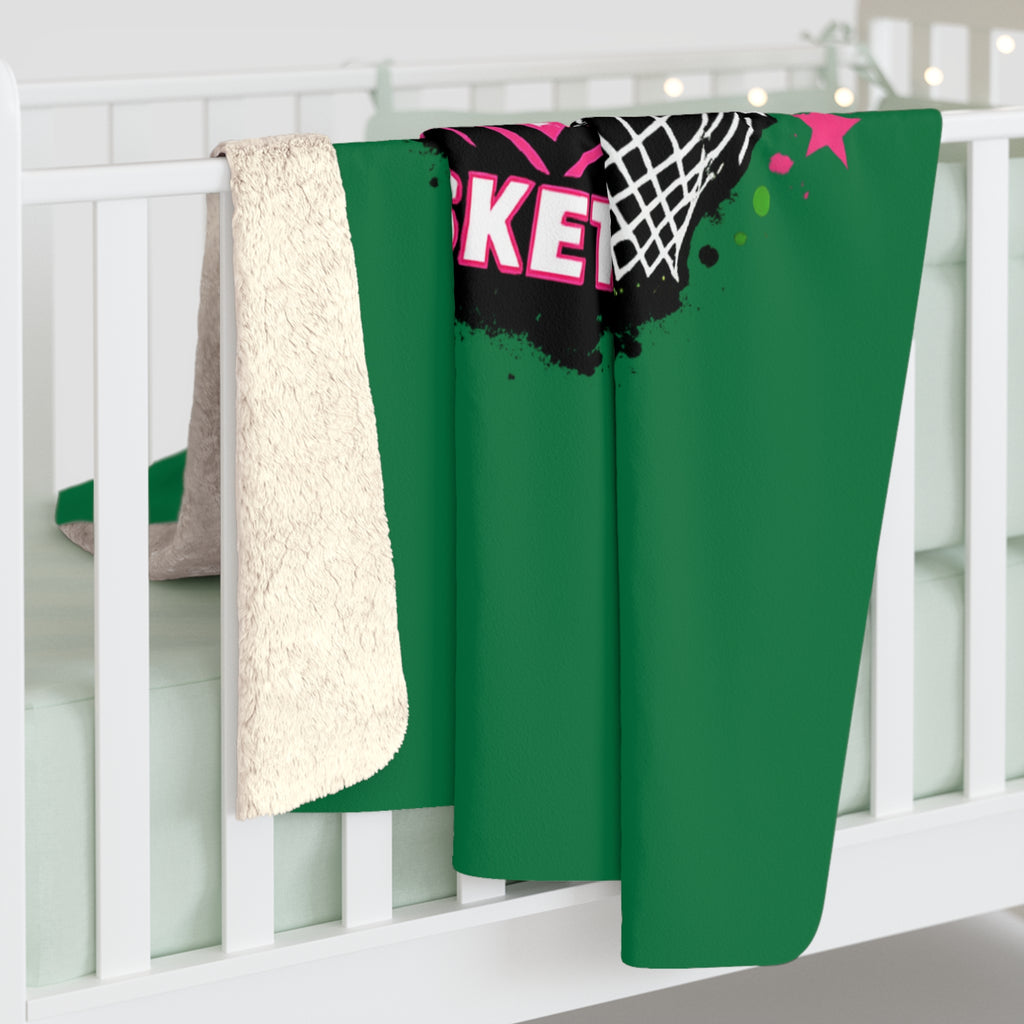 Loboes Basketball Sherpa Blanket