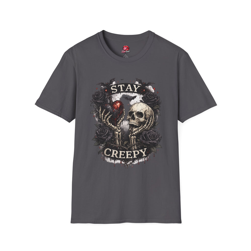 Stay Creepy Skull Heart T-Shirt