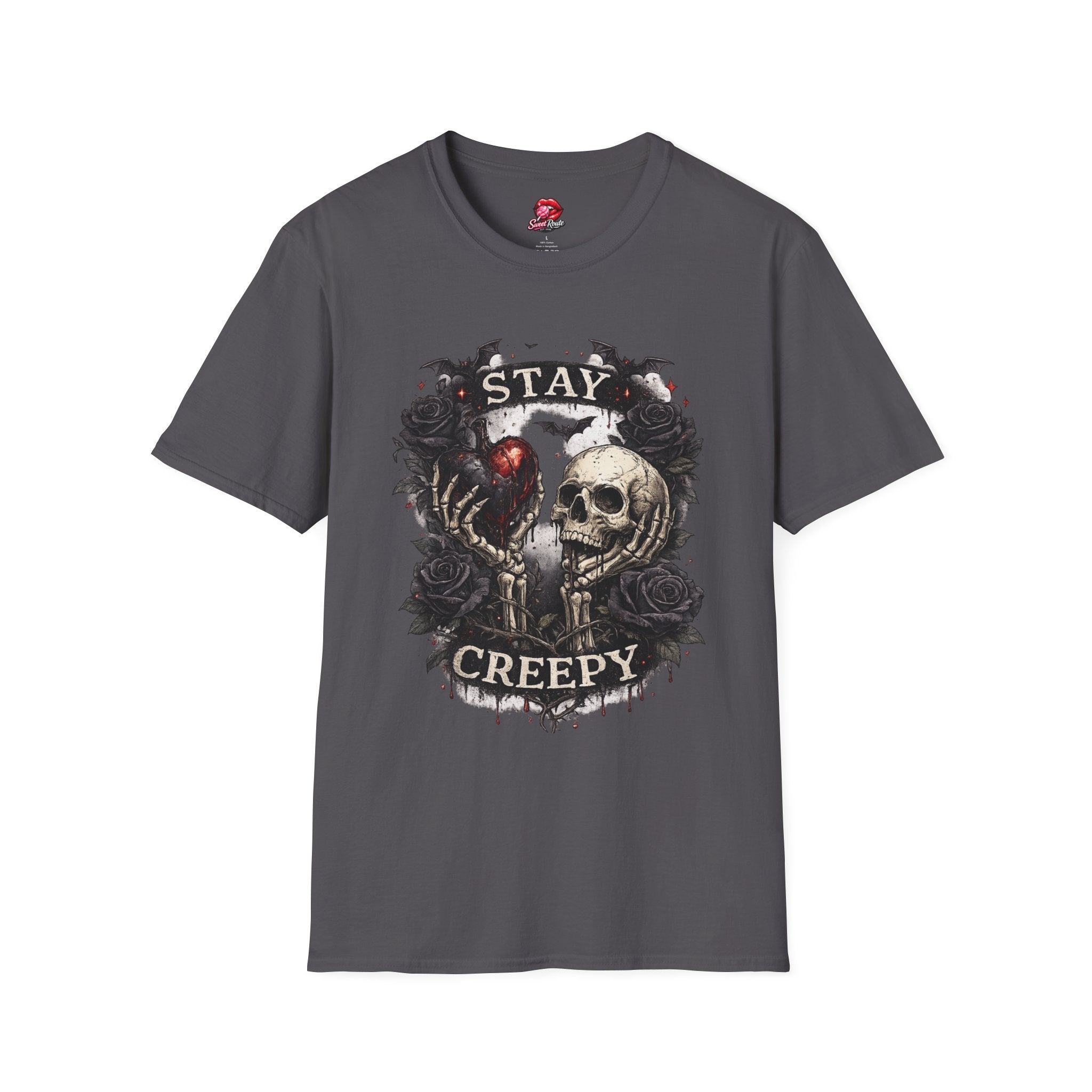 Stay Creepy Skull Heart T-Shirt