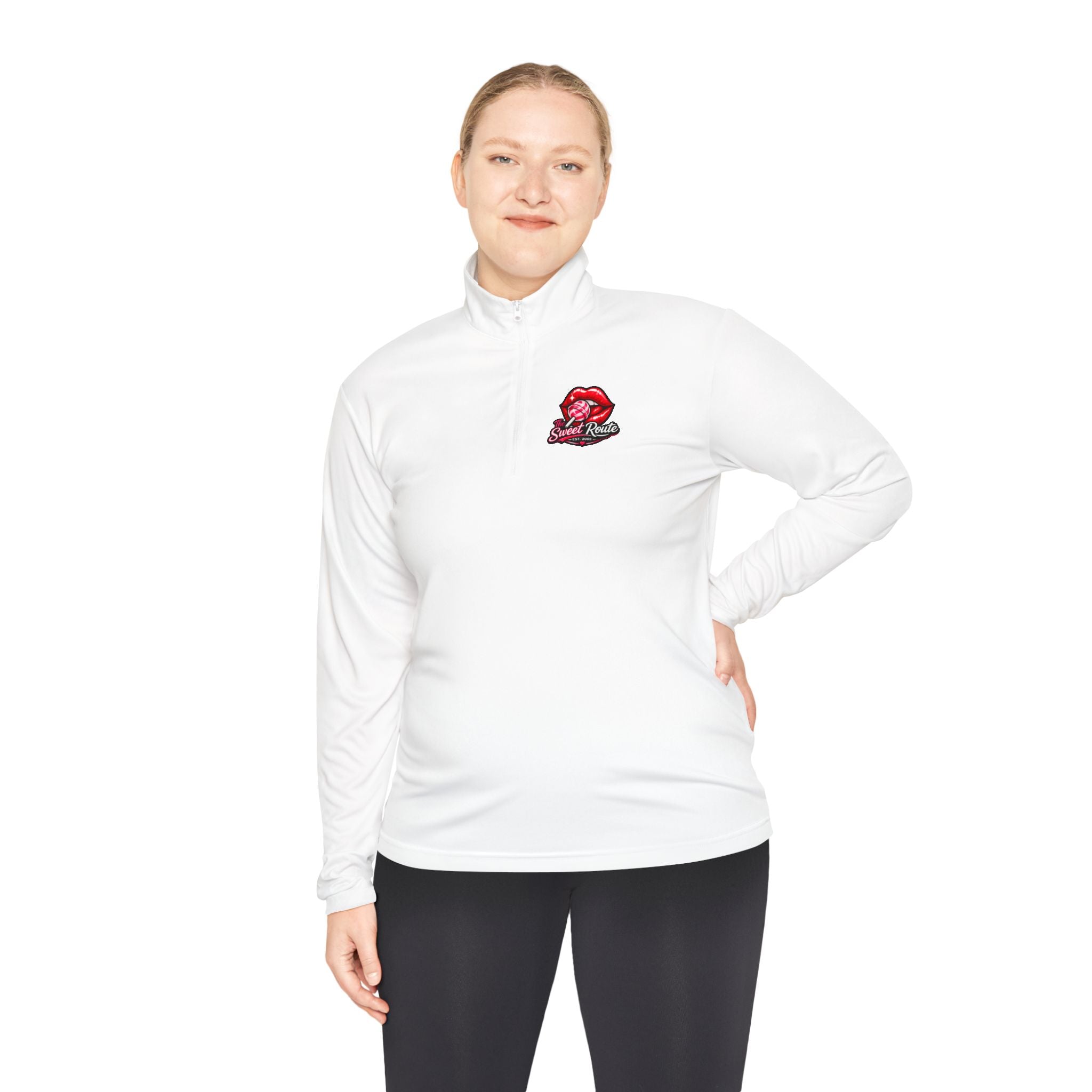 Sweet Route Logo Quarter-Zip Pullover