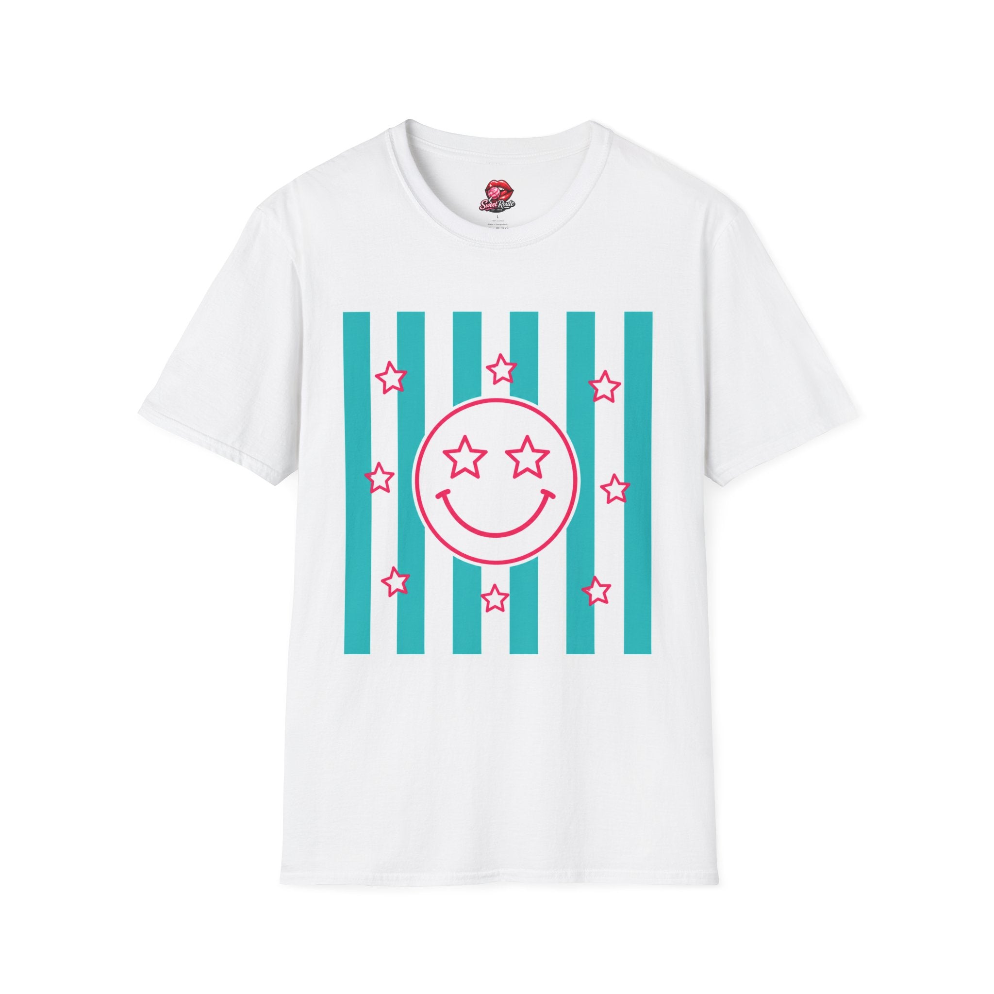 Smiley Face with Stars T-Shirt