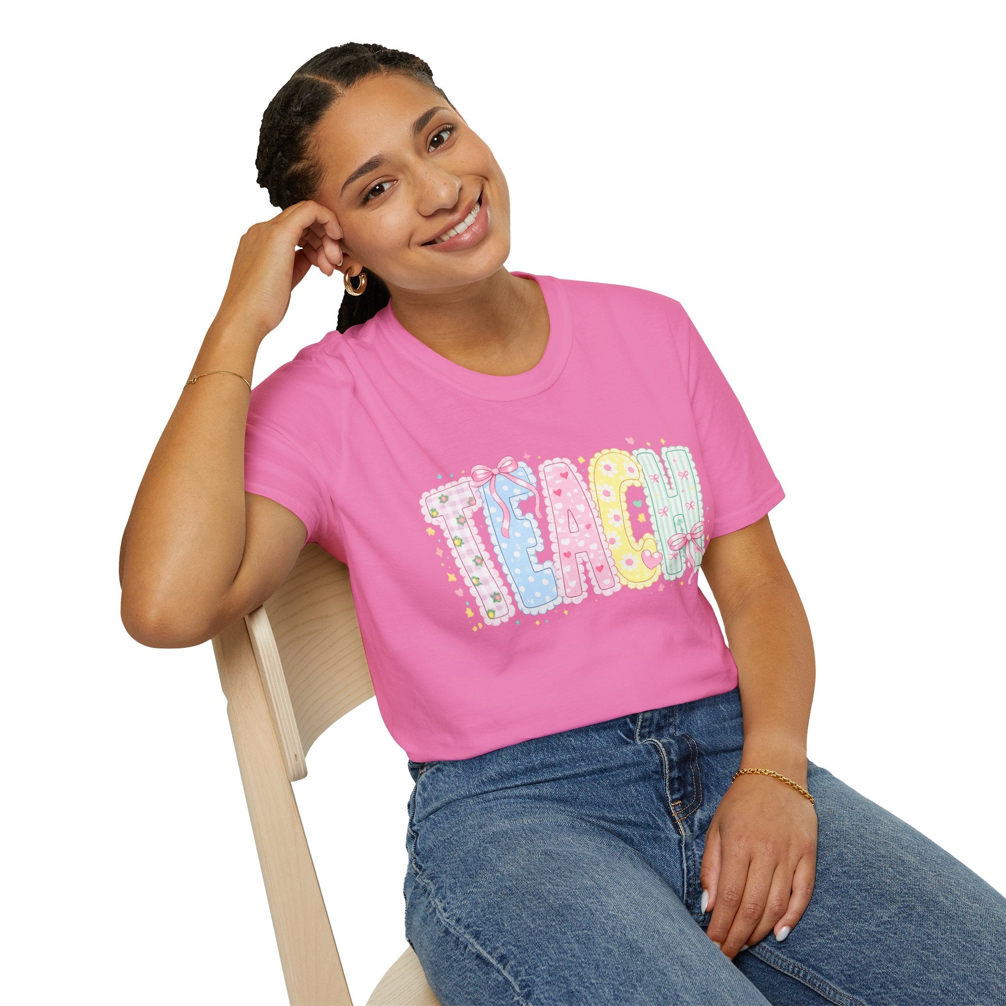 Teach Pastel Graphic T-Shirt