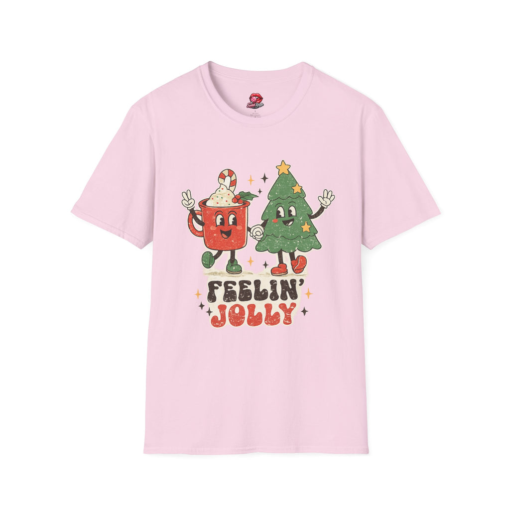 Feelin' Jolly mug and Christmas tree T-Shirt