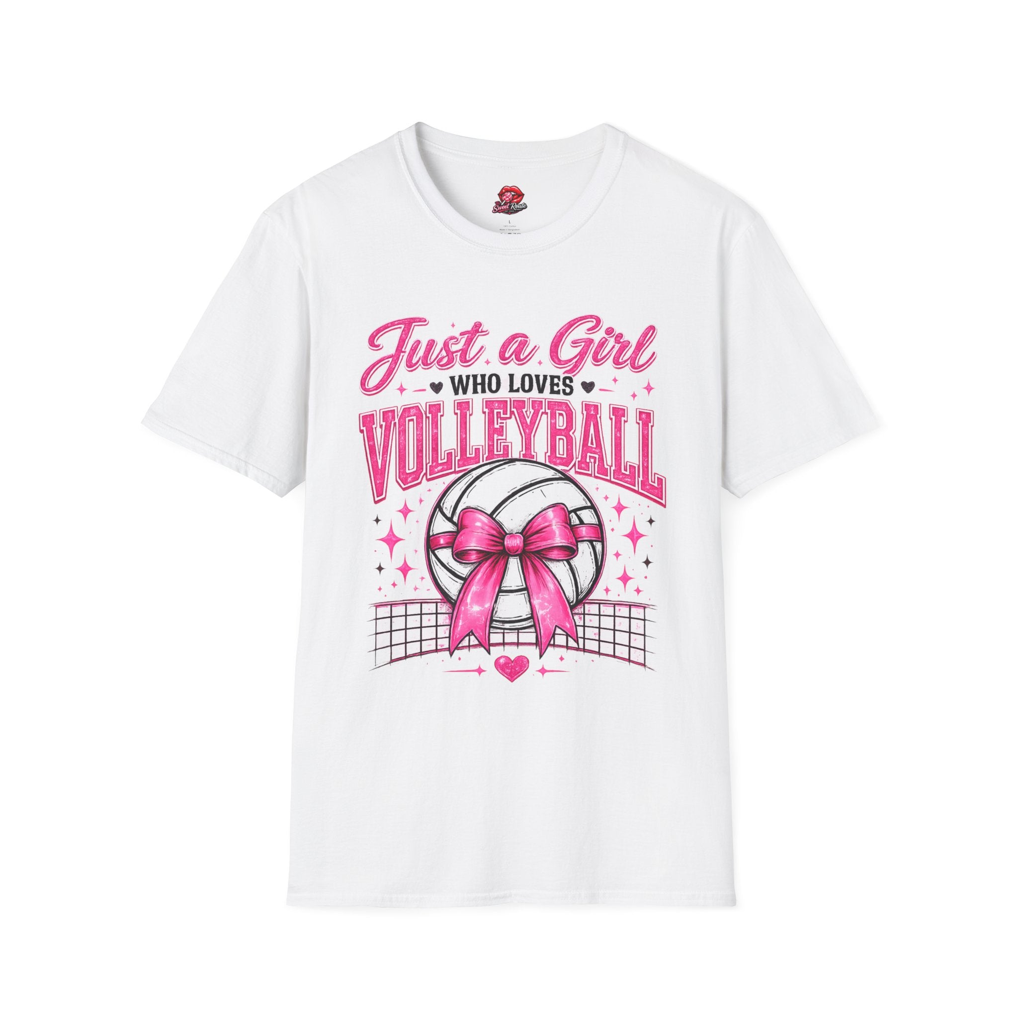 Just Girl Who Loves Volleyball Tee