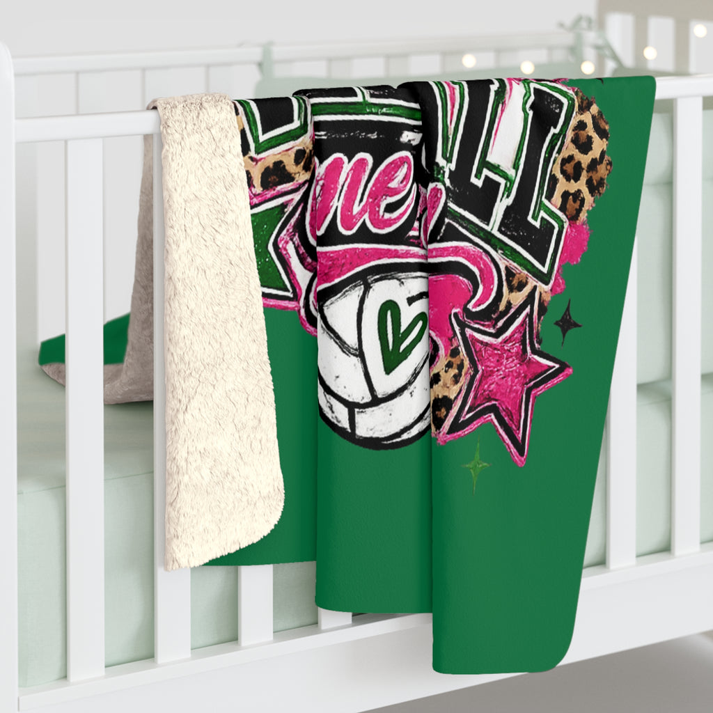Loboes Volleyball Game Day Sherpa Blanket