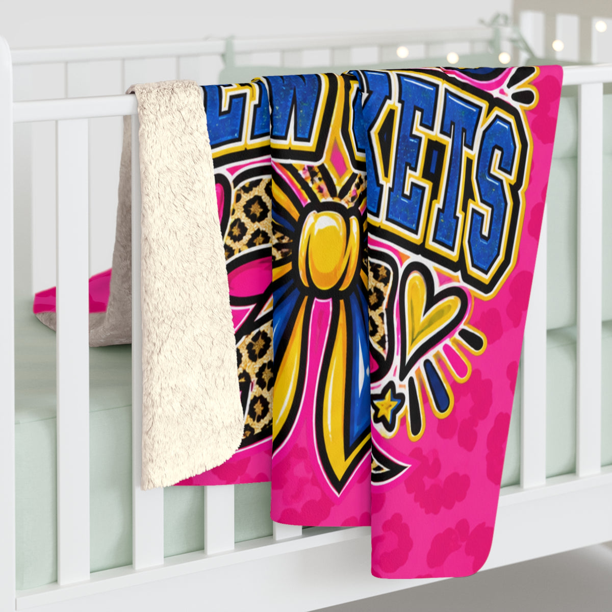 Yukon Yellow Jackets Sherpa Fleece Blanket