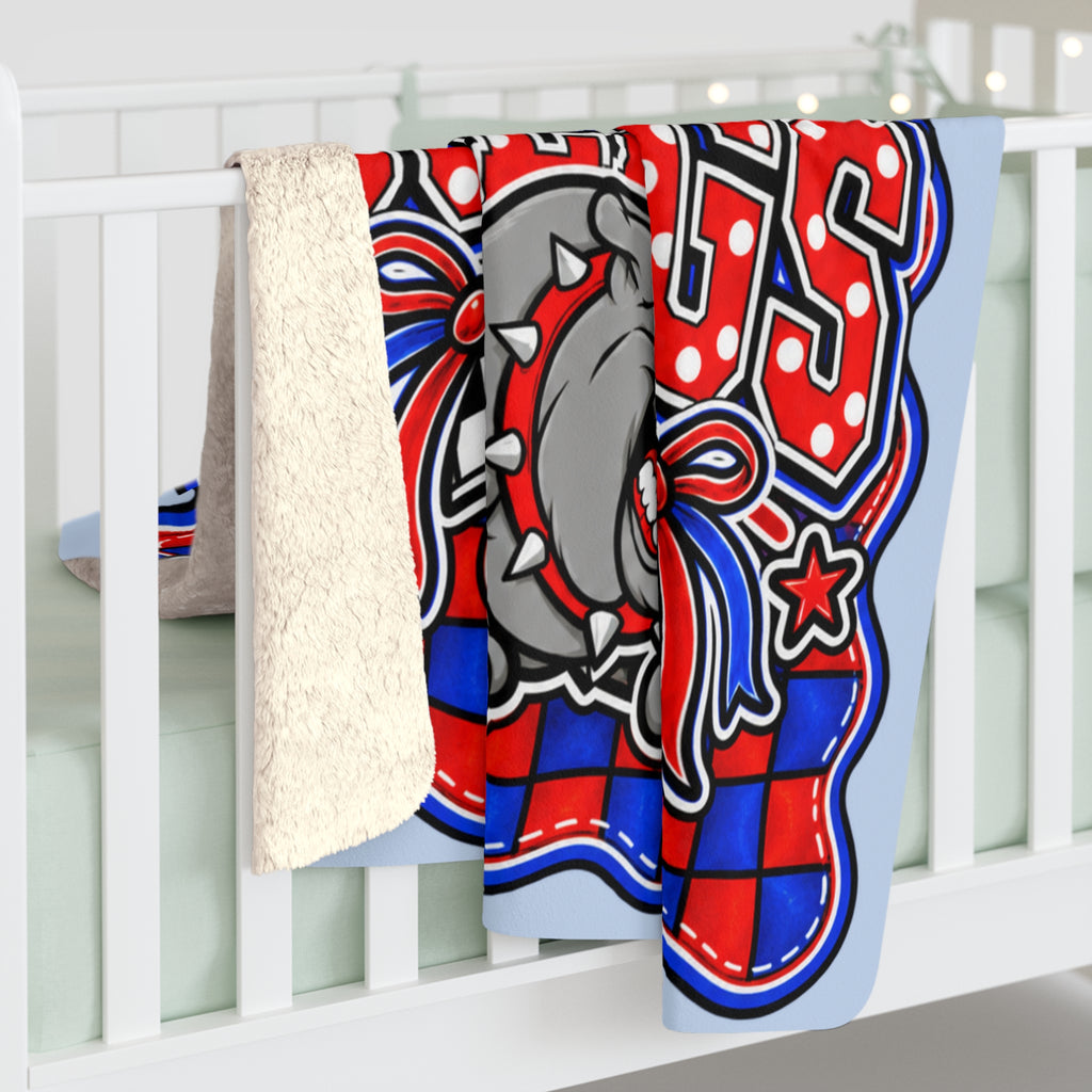 Coahoma Bulldogs Sherpa Fleece Blanket