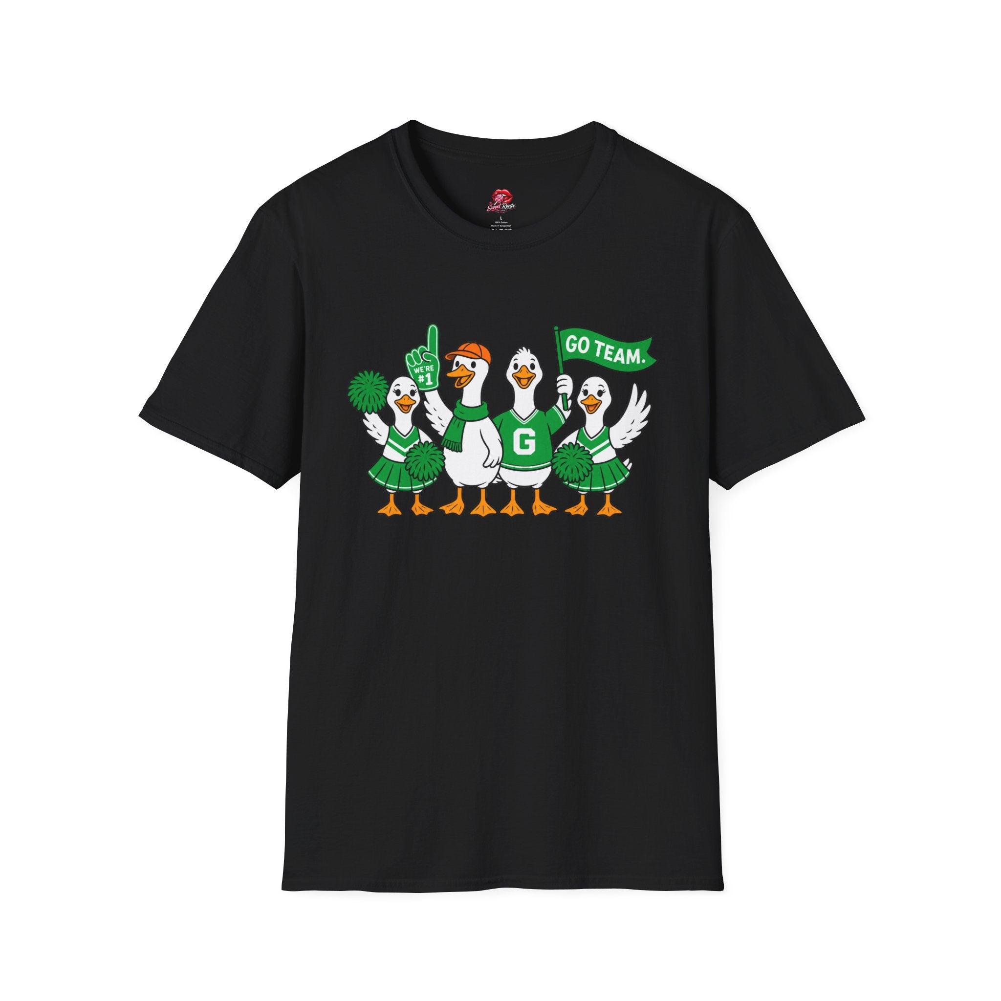 Cheerleader Ducks 'Go Team' T-Shirt