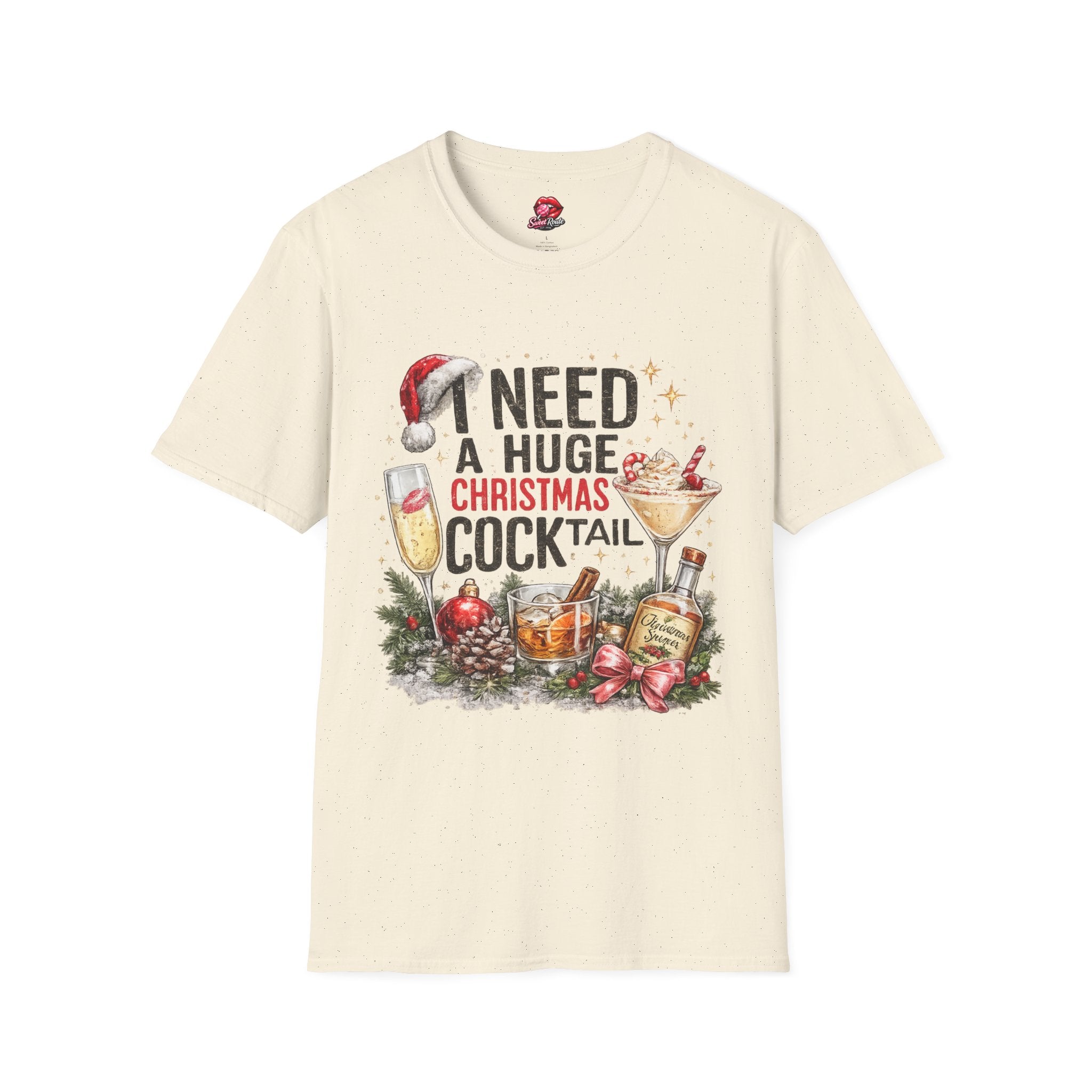 I Need a Huge Christmas Cocktail T-Shirt