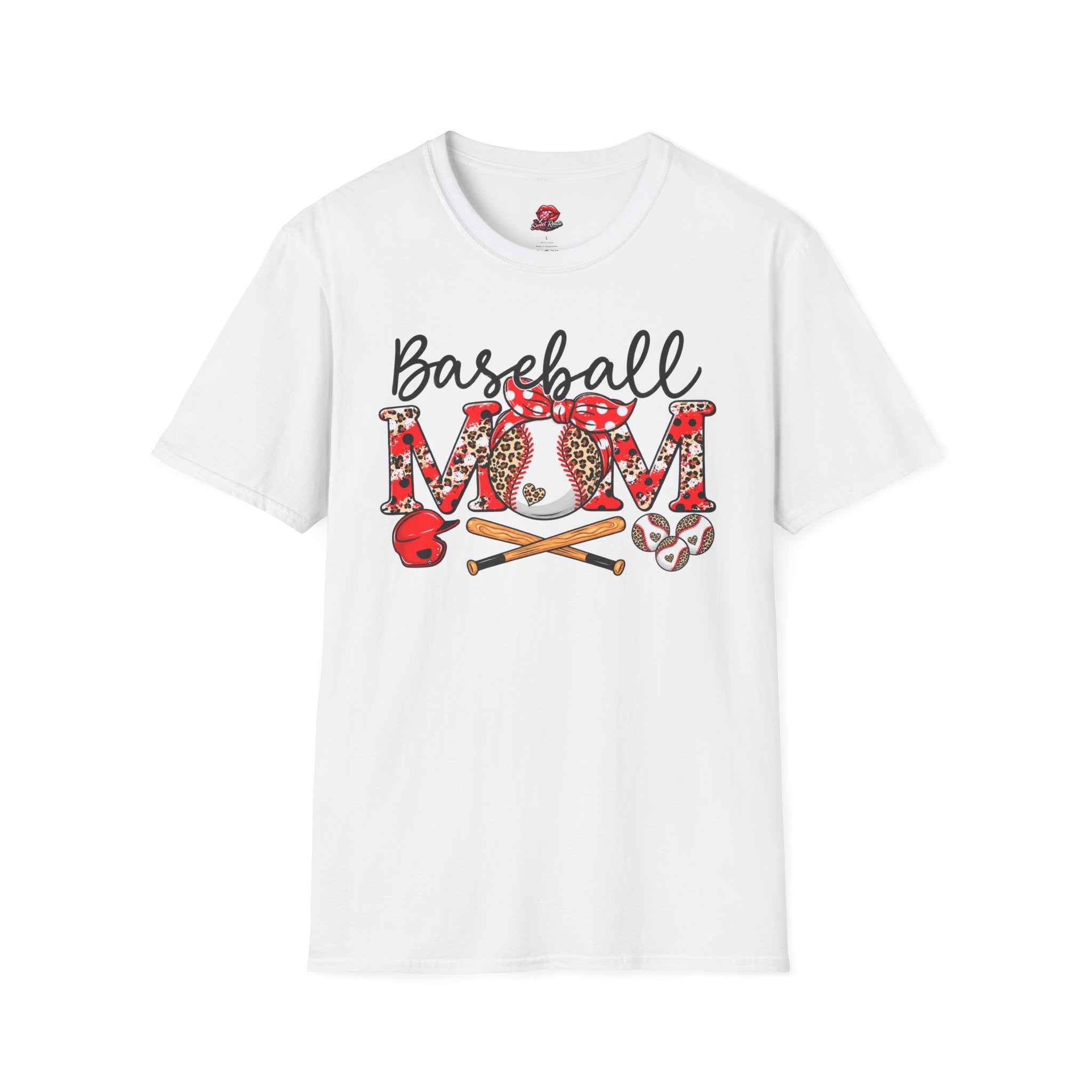 Floral Leopard Baseball Mom Tee