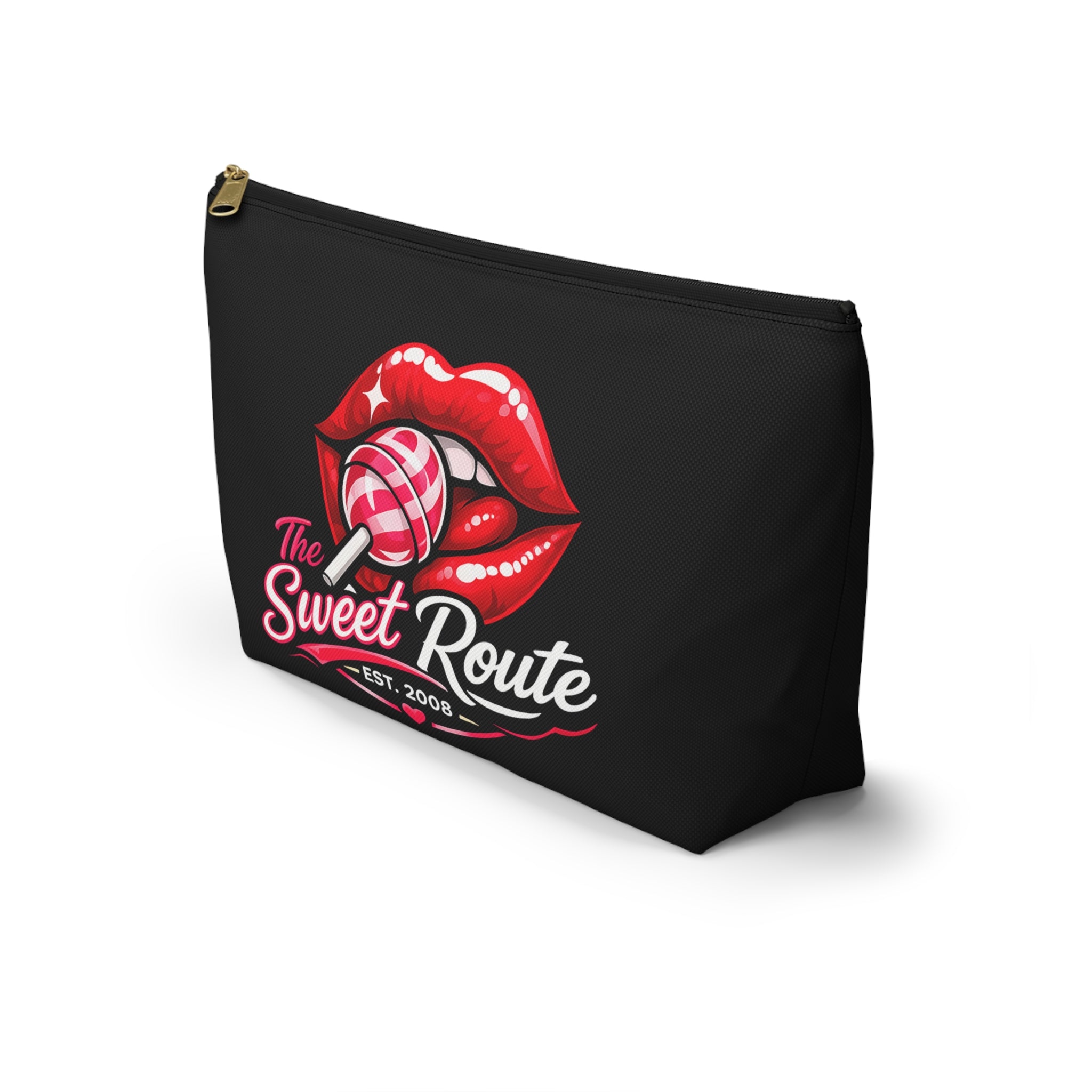 Sweet Route Logo Black Accessory Pouch