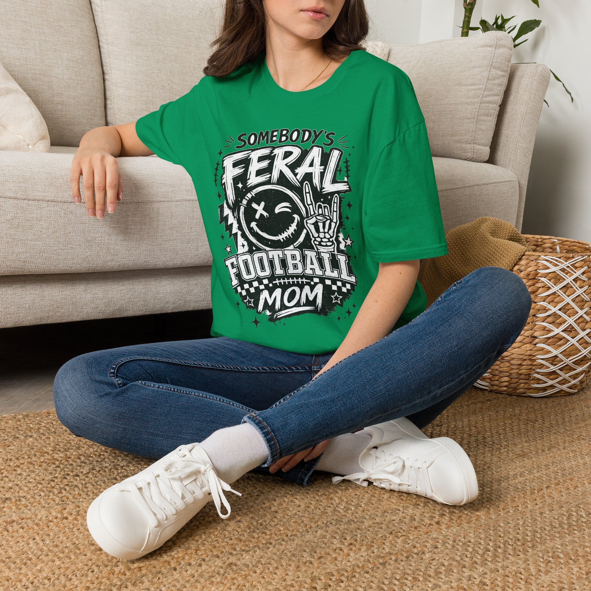 Somebody's Feral Football Mom T-Shirt