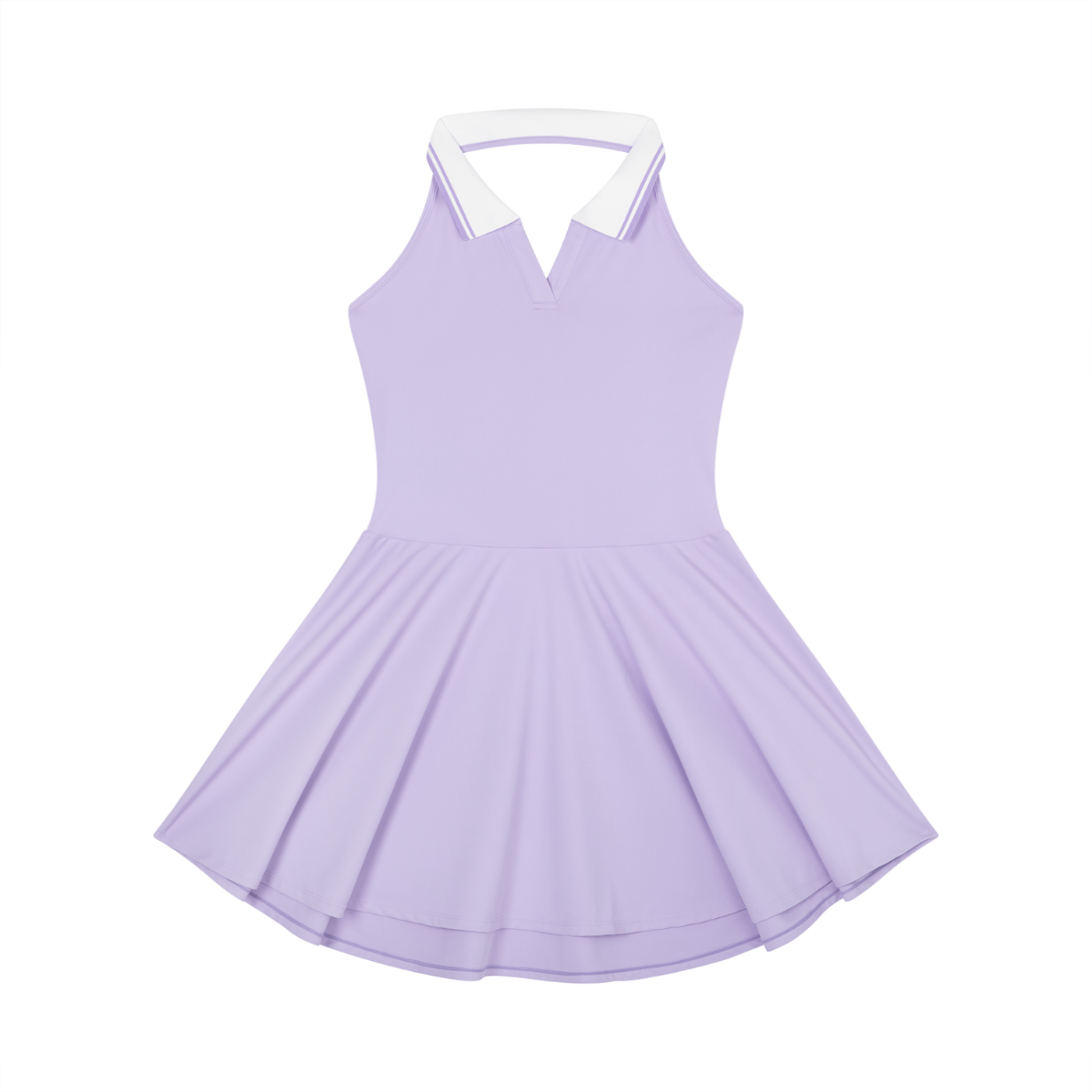 Sweet Route Women's Collared Halter A-Line Tennis Dress