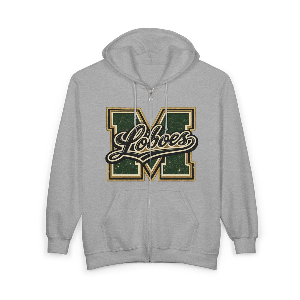 Loboes Varsity M Zip-Up Hoodie
