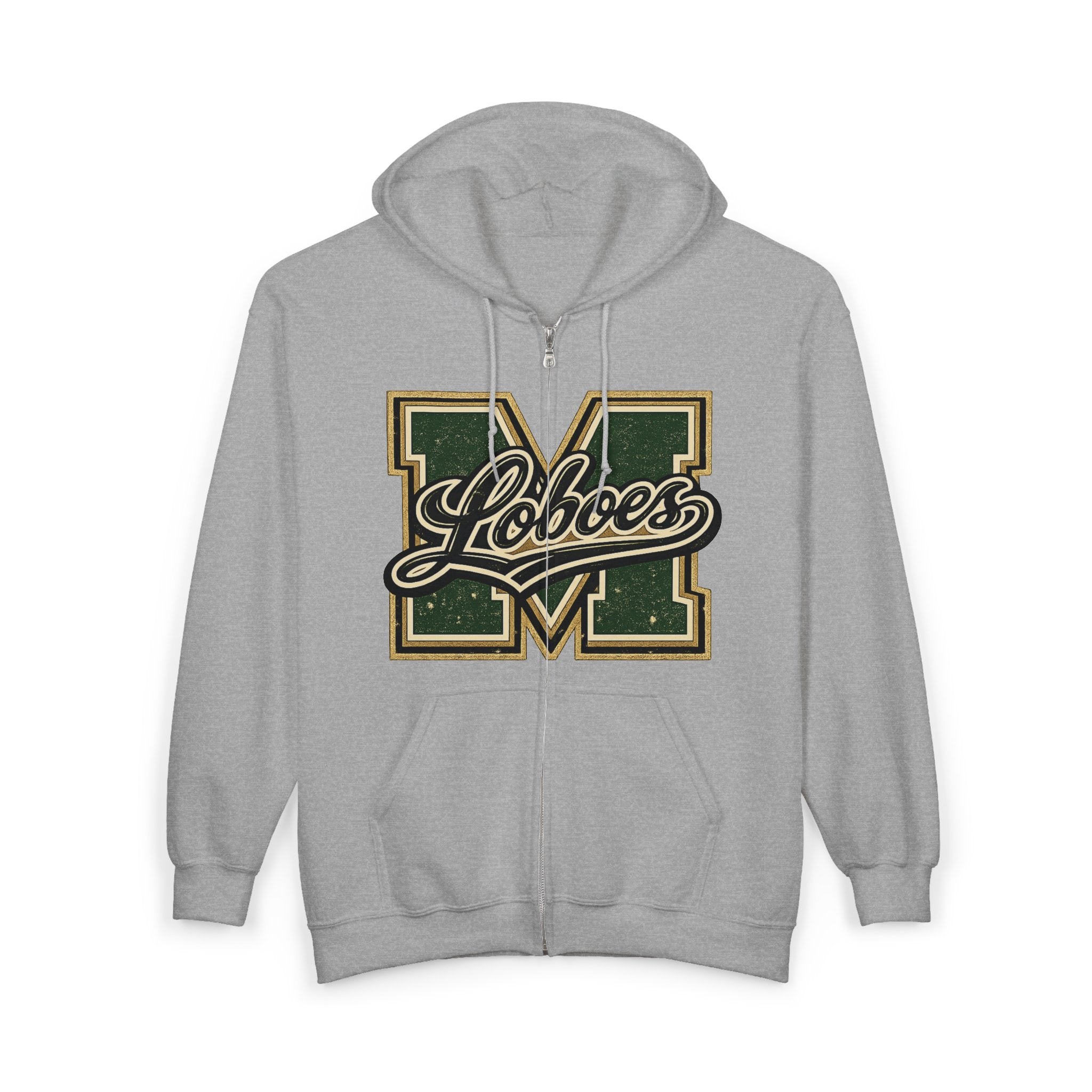 Loboes Varsity M Zip-Up Hoodie