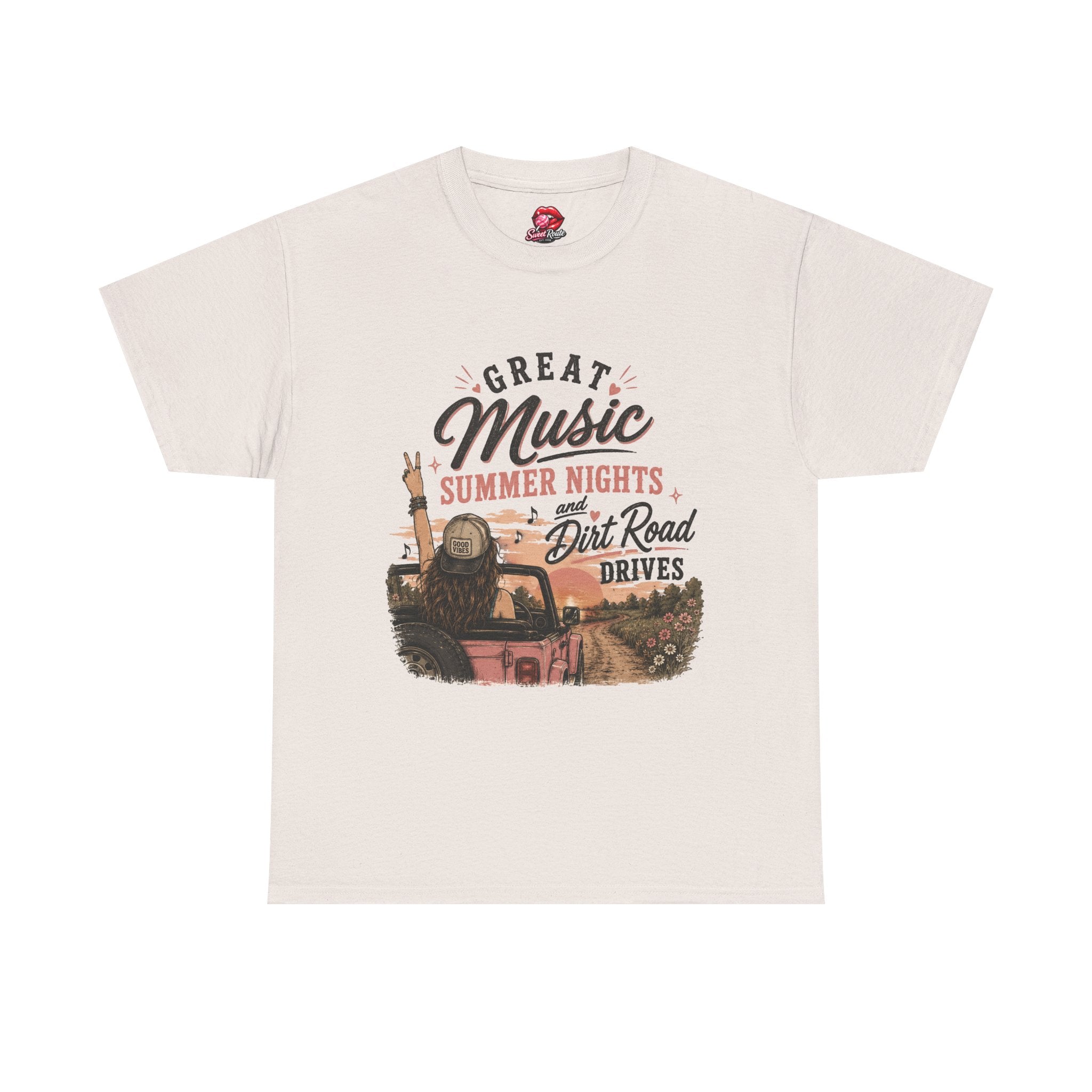 Great Music Summer Nights Dirt Road Drives T-Shirt