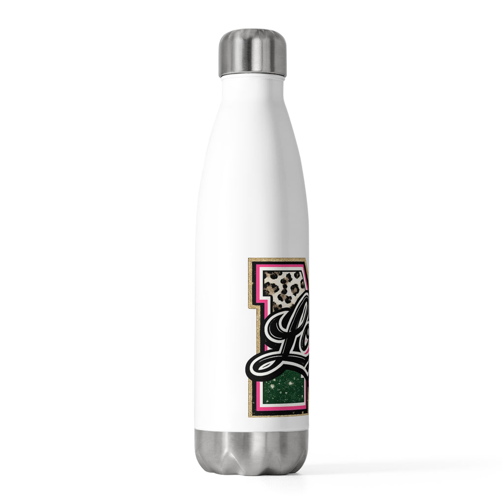 Loboes Leopard Varsity 20oz Stainless Water Bottle