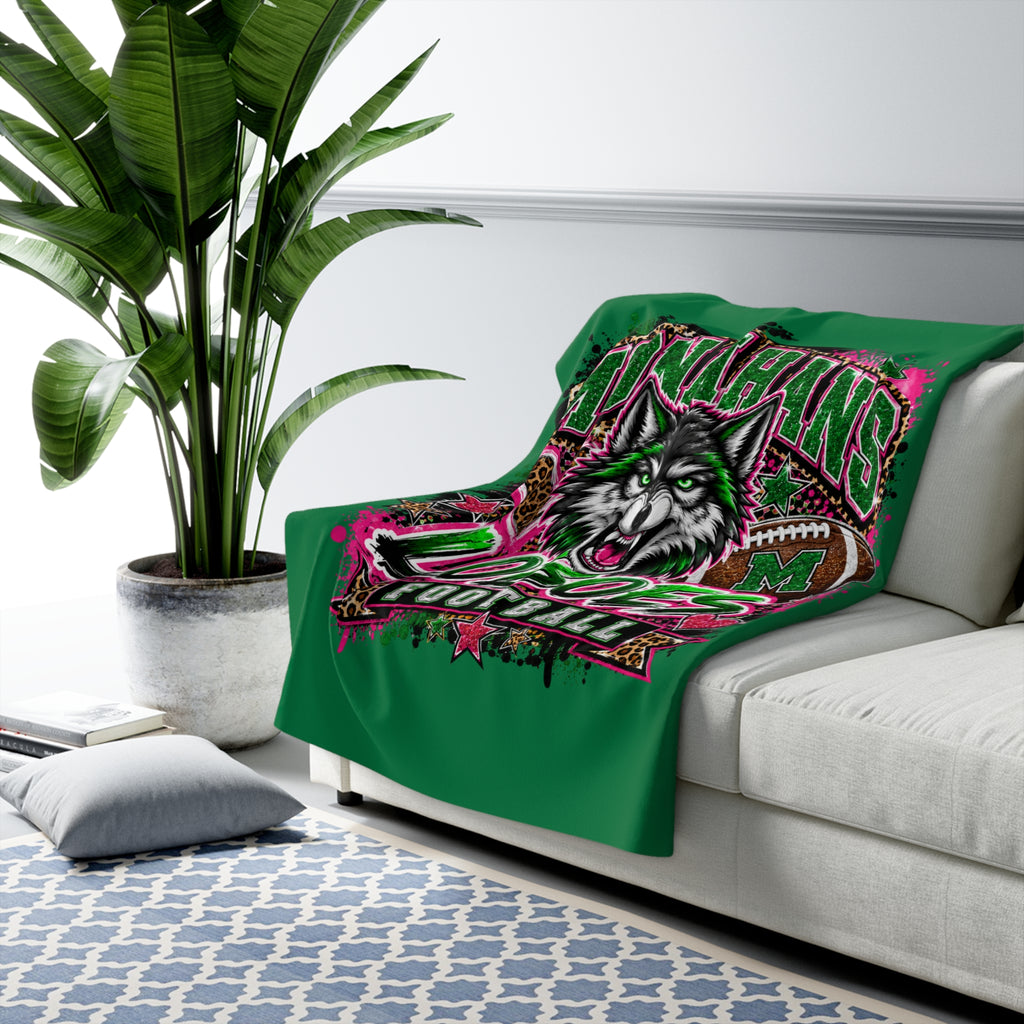 Monahans Loboes Football Sherpa Stadium Blanket