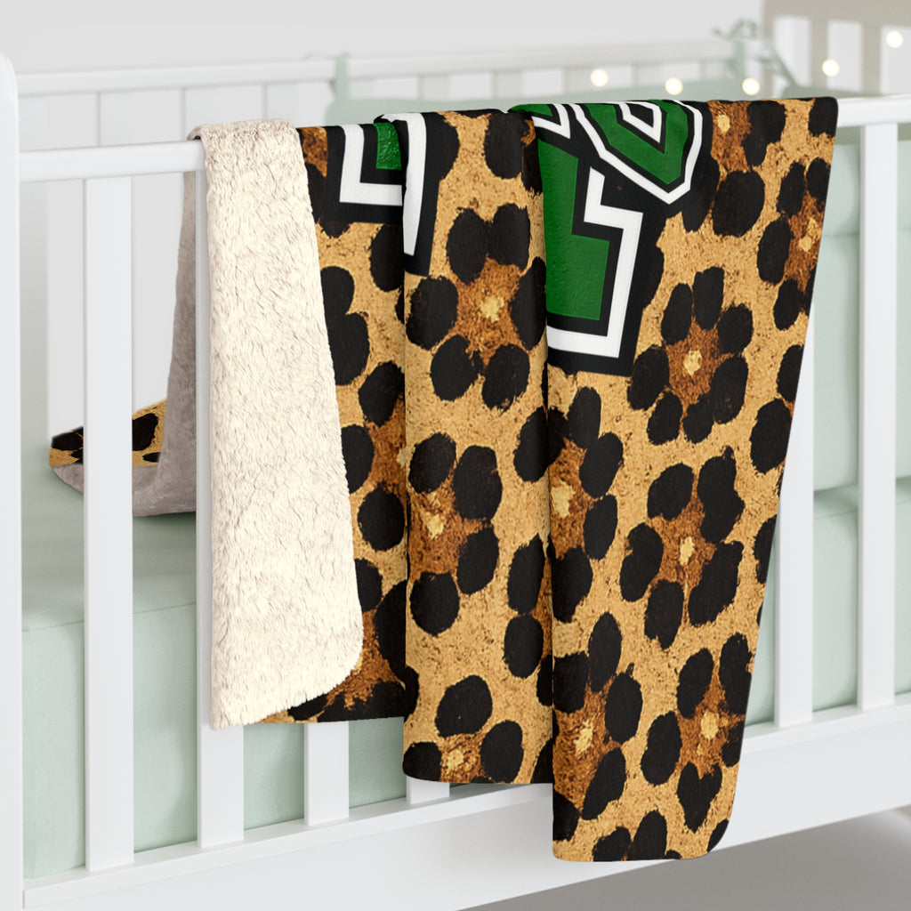Loboes Sherpa Fleece Blanket – Leopard Print