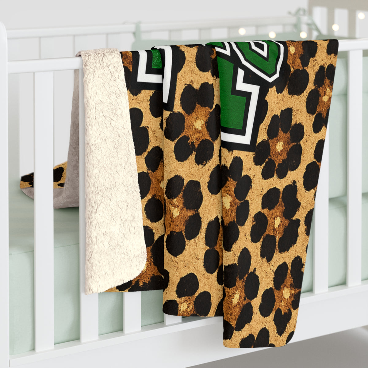 Loboes Sherpa Fleece Blanket – Leopard Print