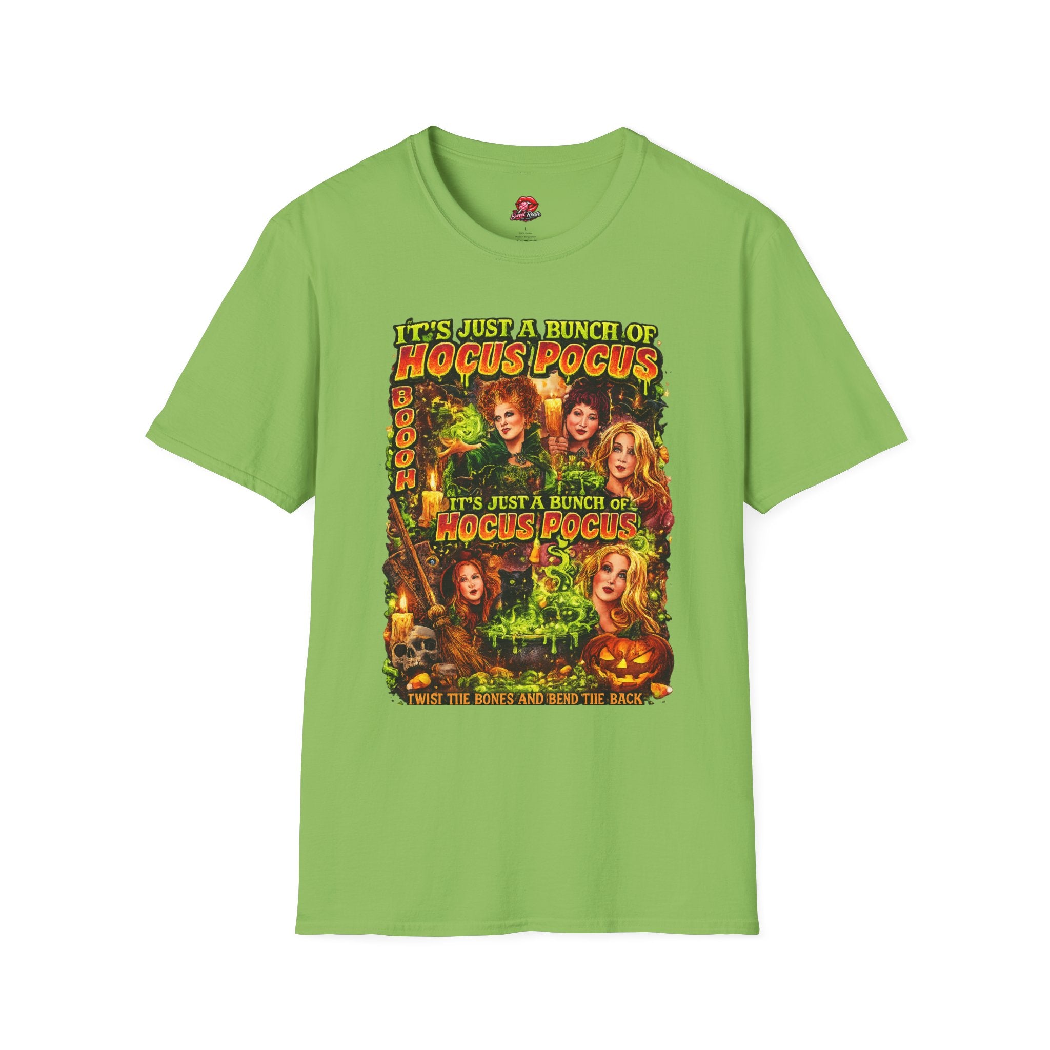 Hocus Pocus Movie Shirt | It’s Just a Bunch of Hocus Pocus Vintage Halloween Tee | Retro Sanderson Sisters Fall Graphic T-Shirt | Spooky Season Gift