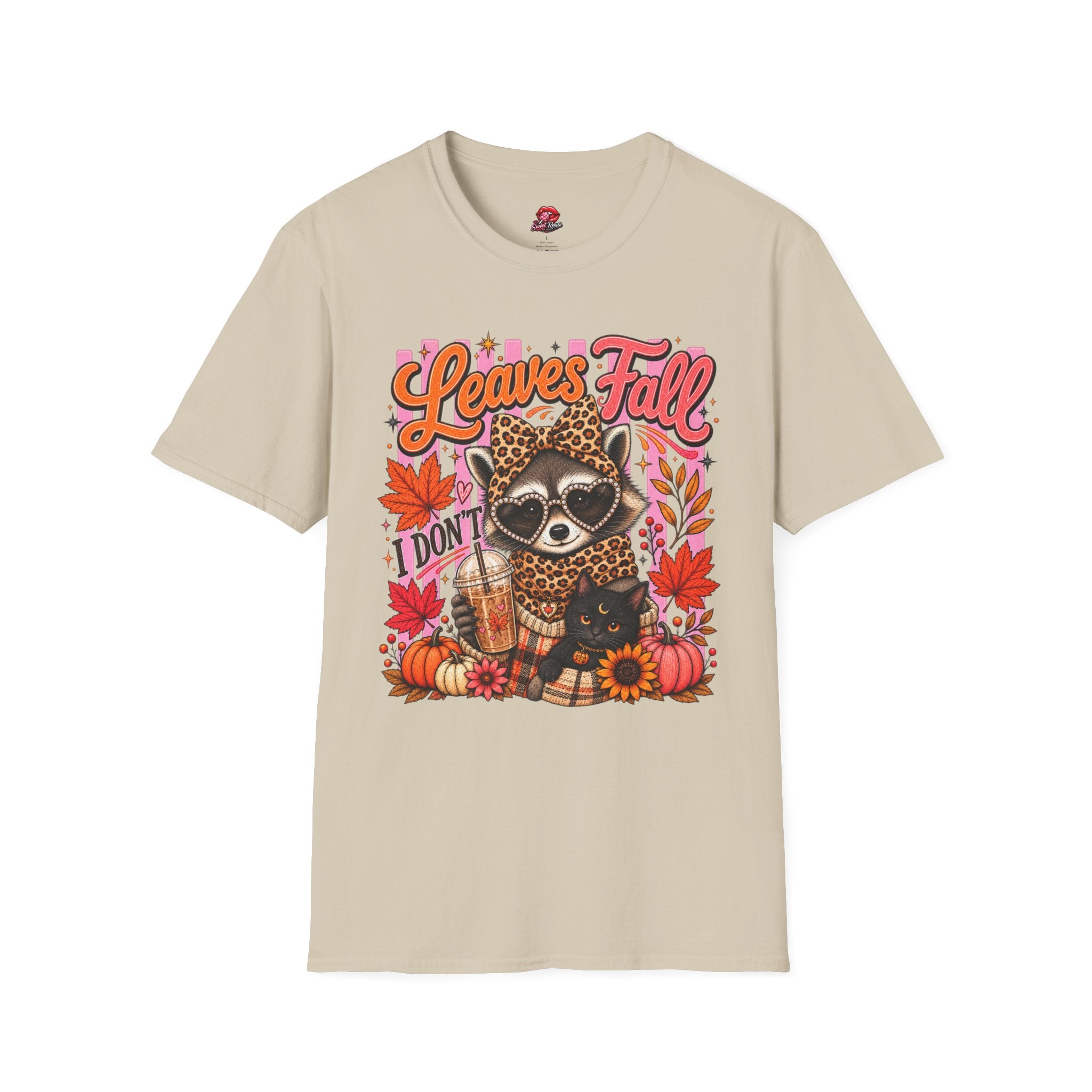 Leaves Fall I Don’t Raccoon T-Shirt
