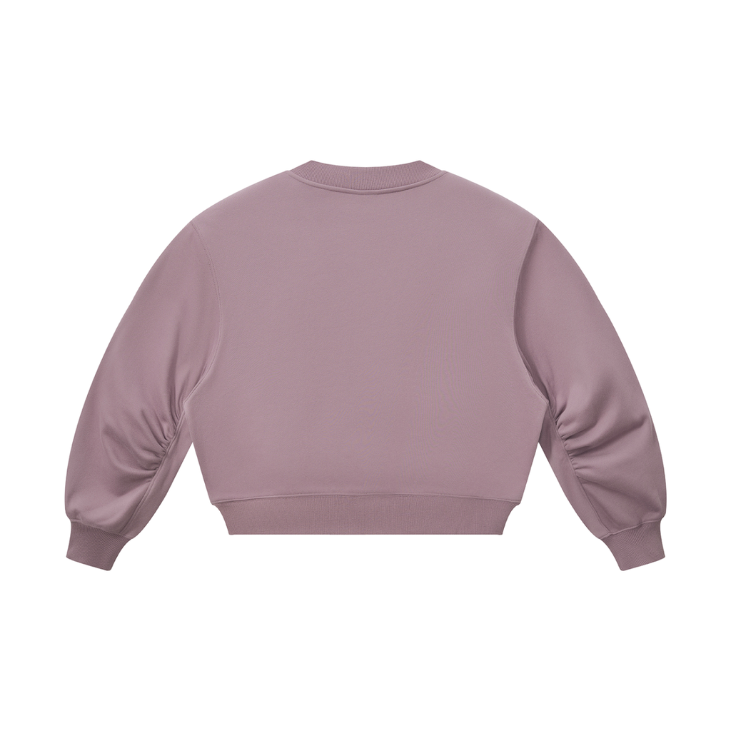 Sweet Route Women’s Crop V-Neck Sweatshirt