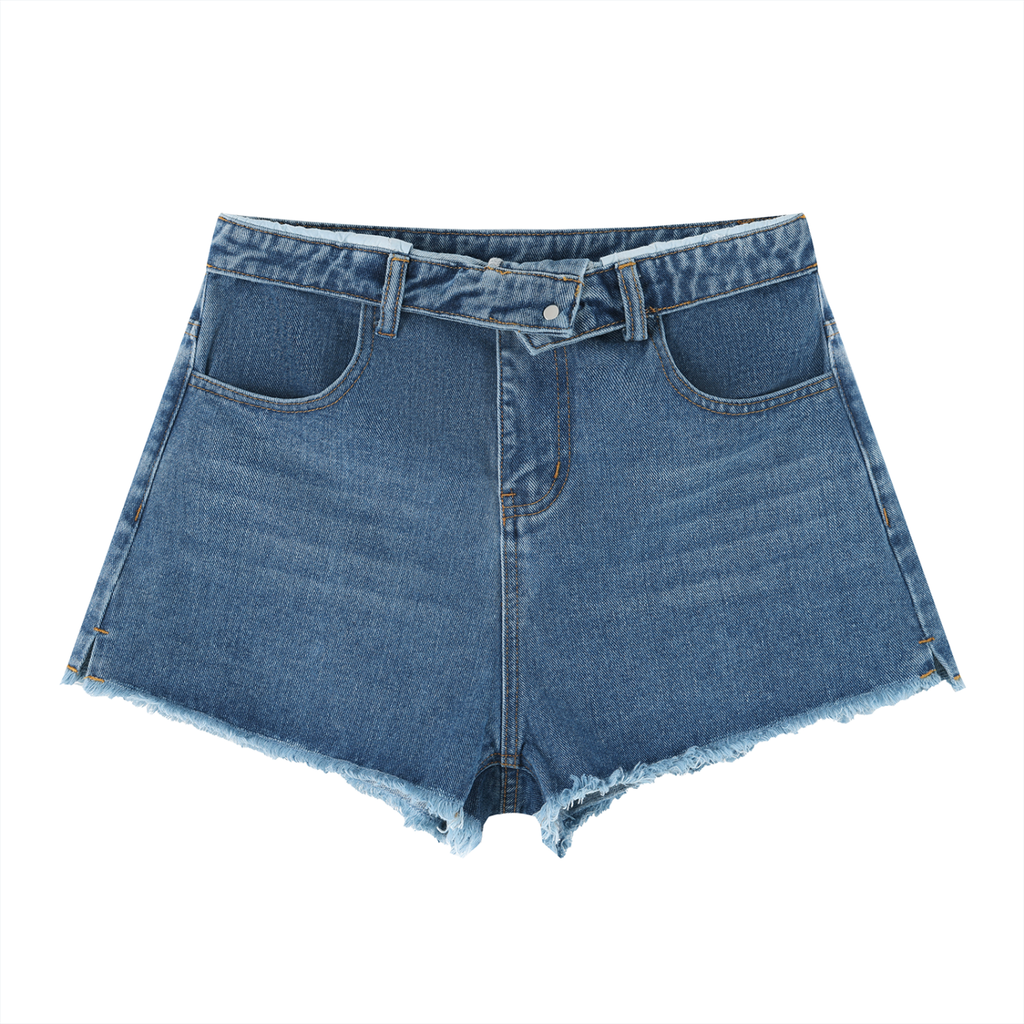 Women’s Vintage Wash High Rise Denim Shorts