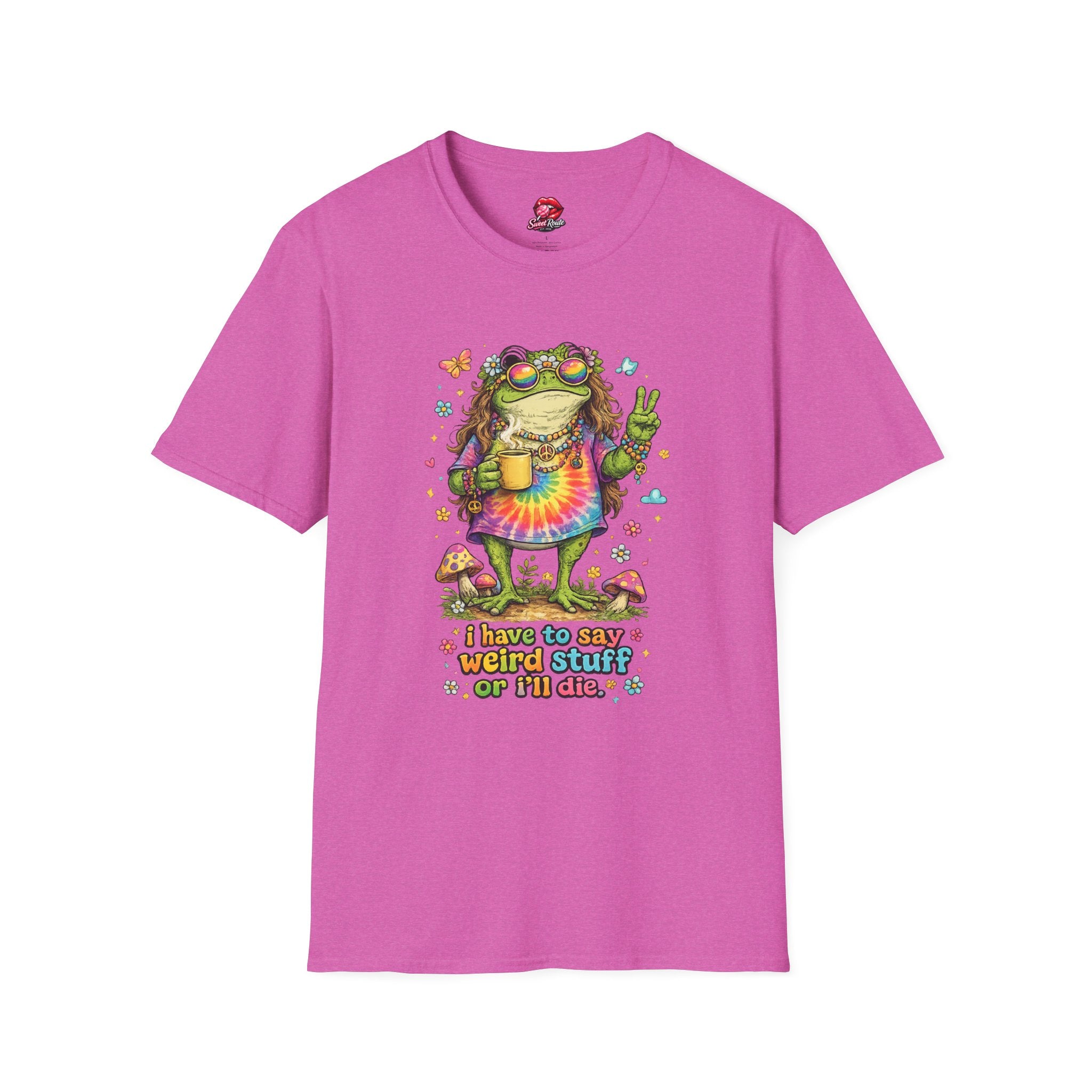 Hippie Frog Peace Sign T-Shirt