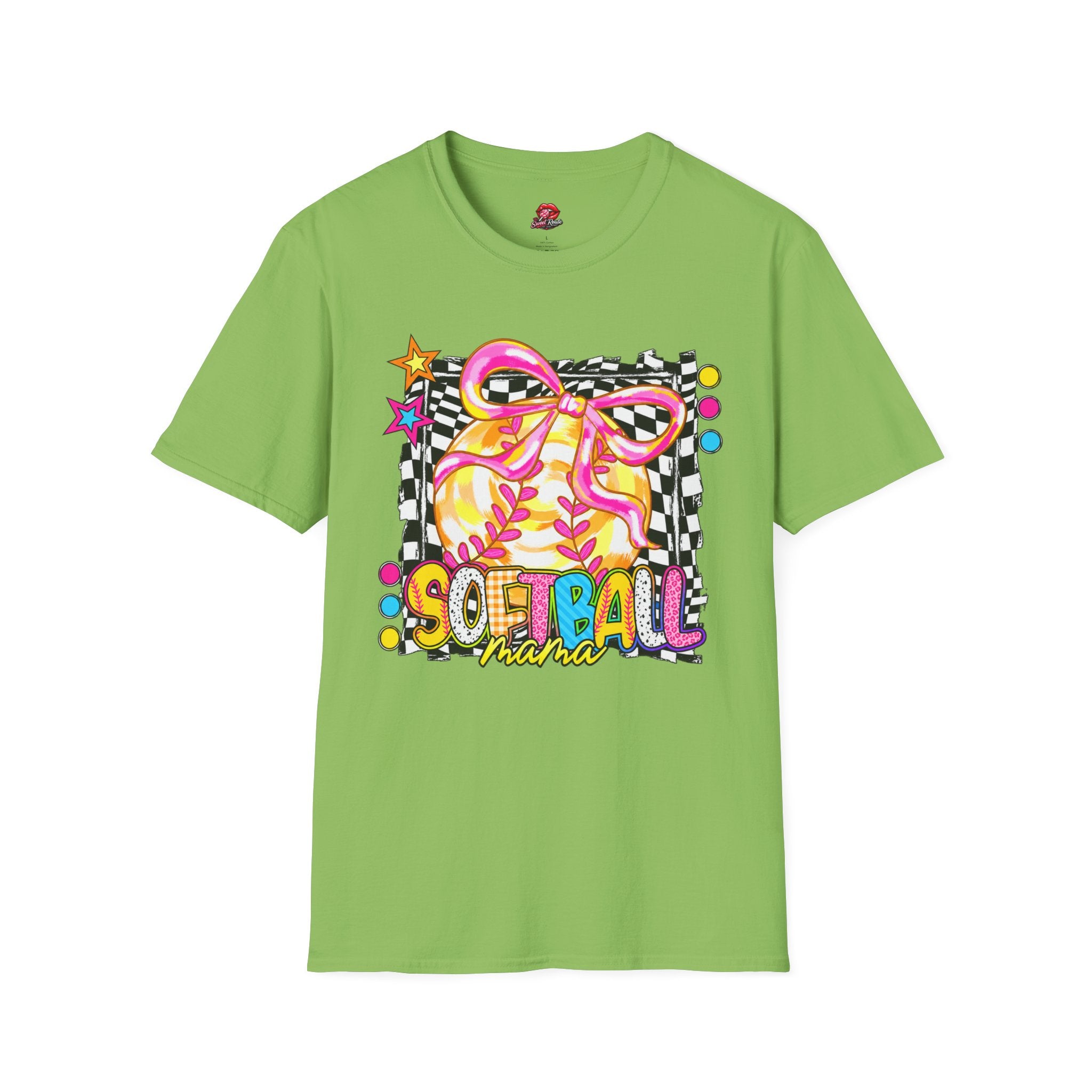Softball Mama Bow T-Shirt