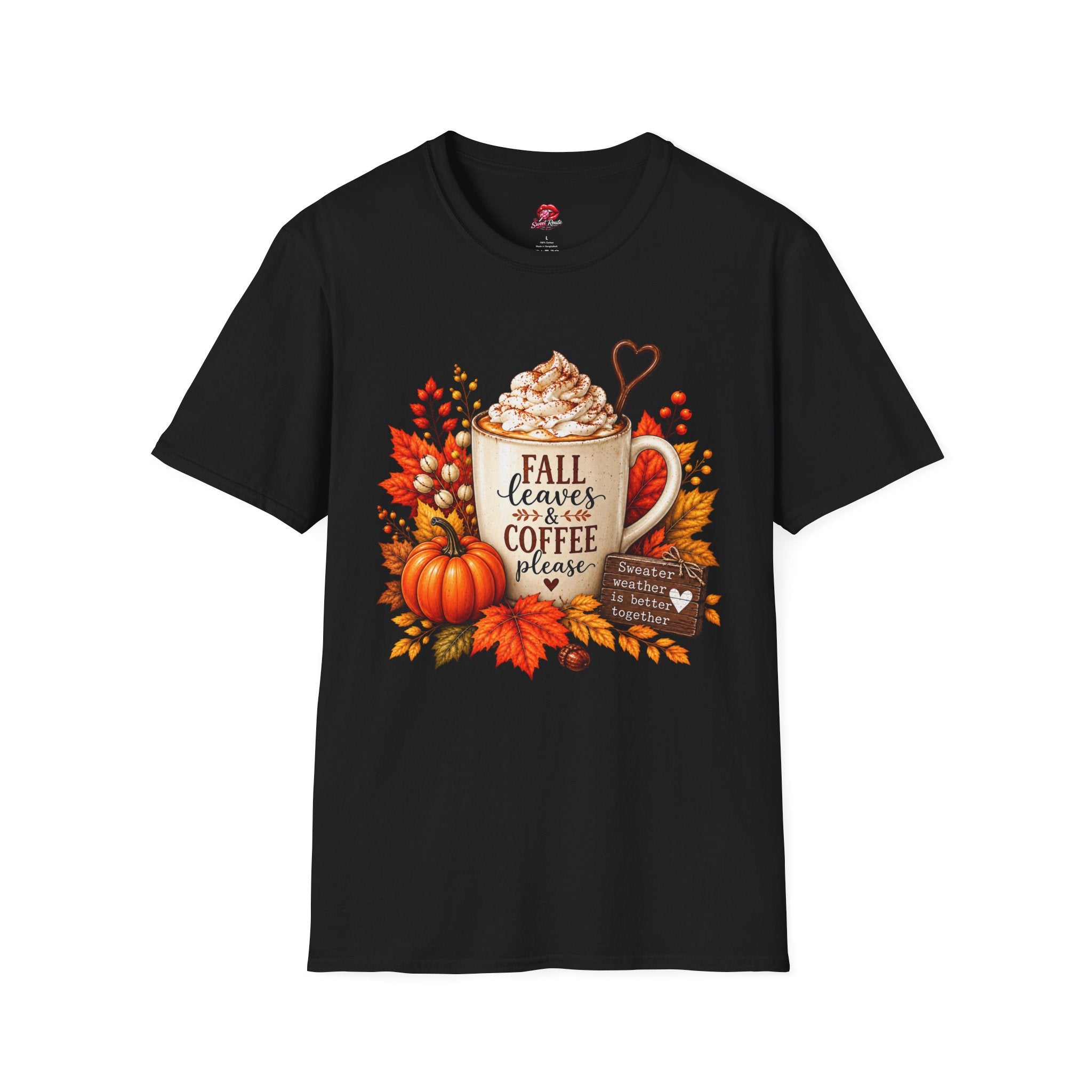 Fall Leaves & Coffee T-Shirt