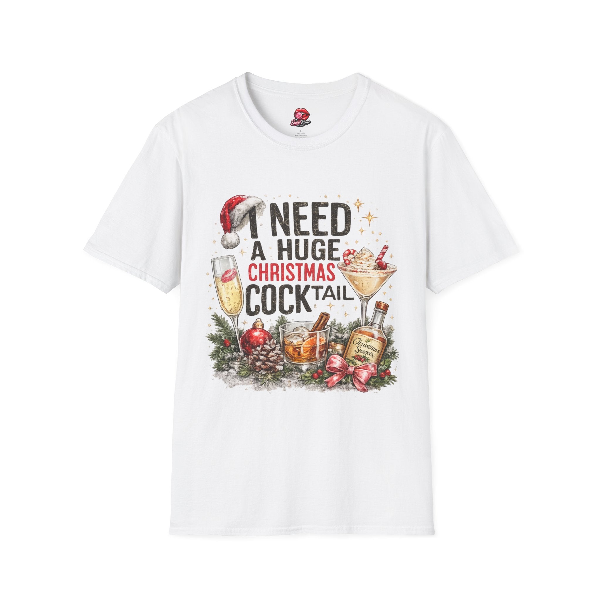 I Need a Huge Christmas Cocktail T-Shirt