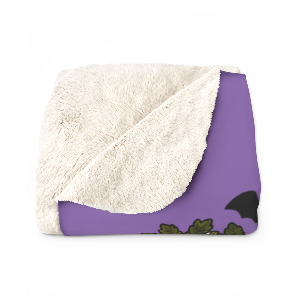 Cozy Halloween 'Candy Candy Candy' Movie Night Sherpa Blanket