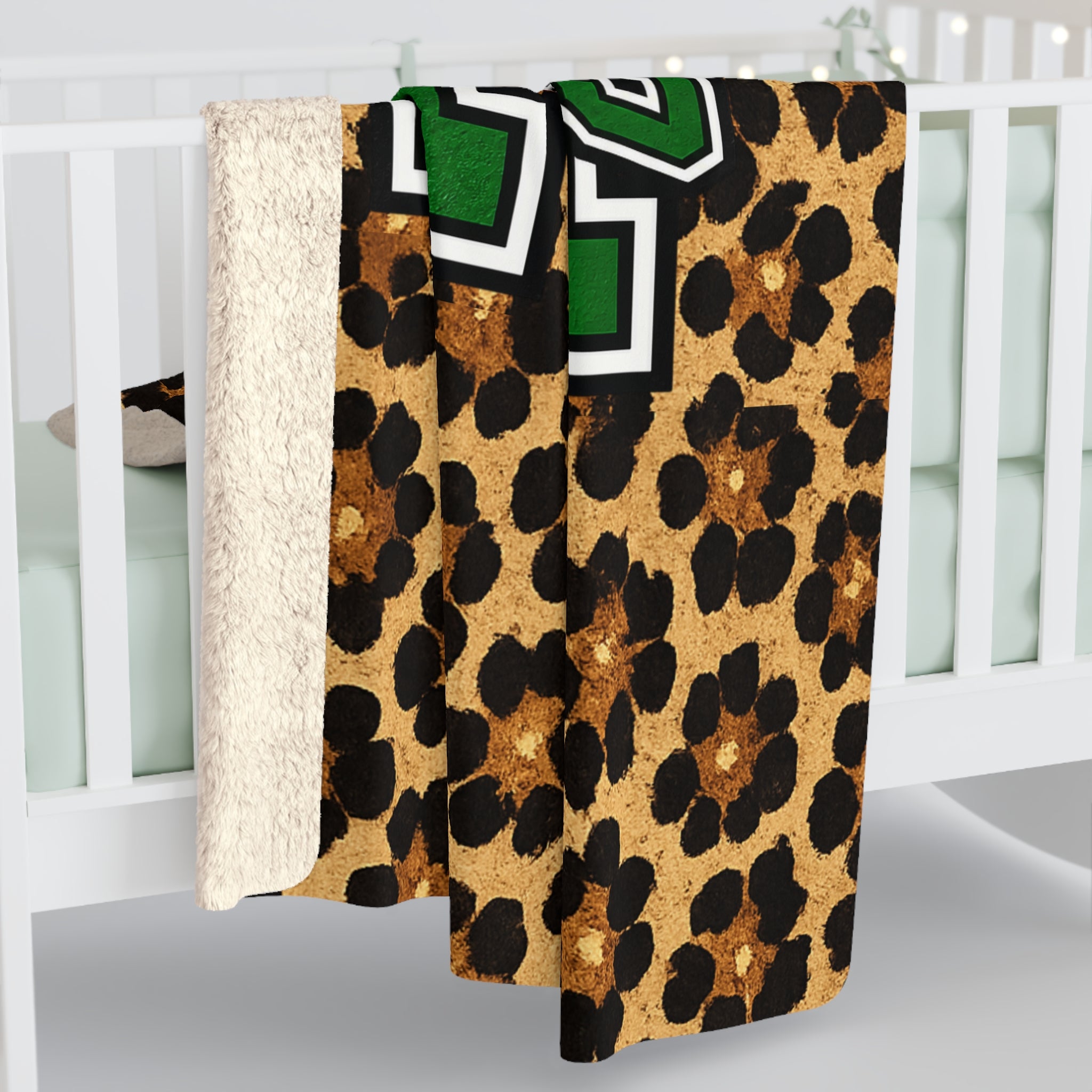 Loboes Sherpa Fleece Blanket – Leopard Print