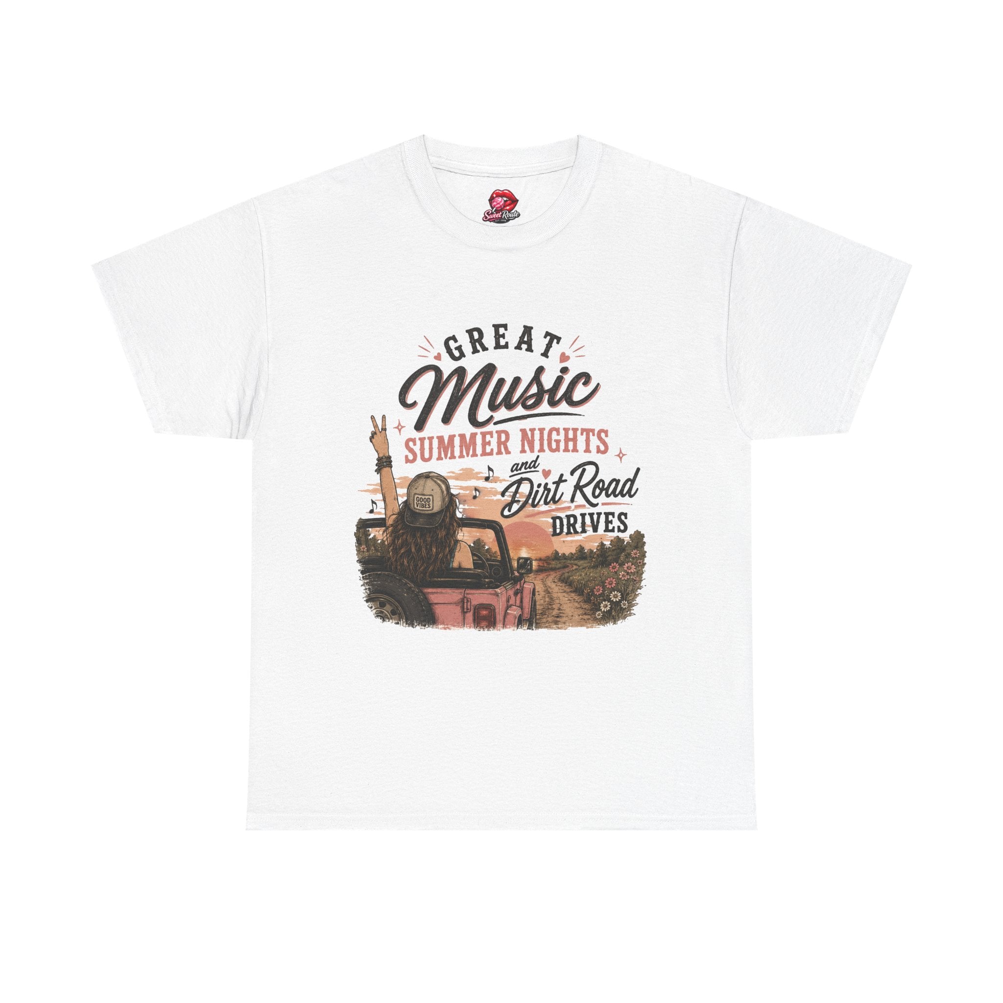 Great Music Summer Nights Dirt Road Drives T-Shirt
