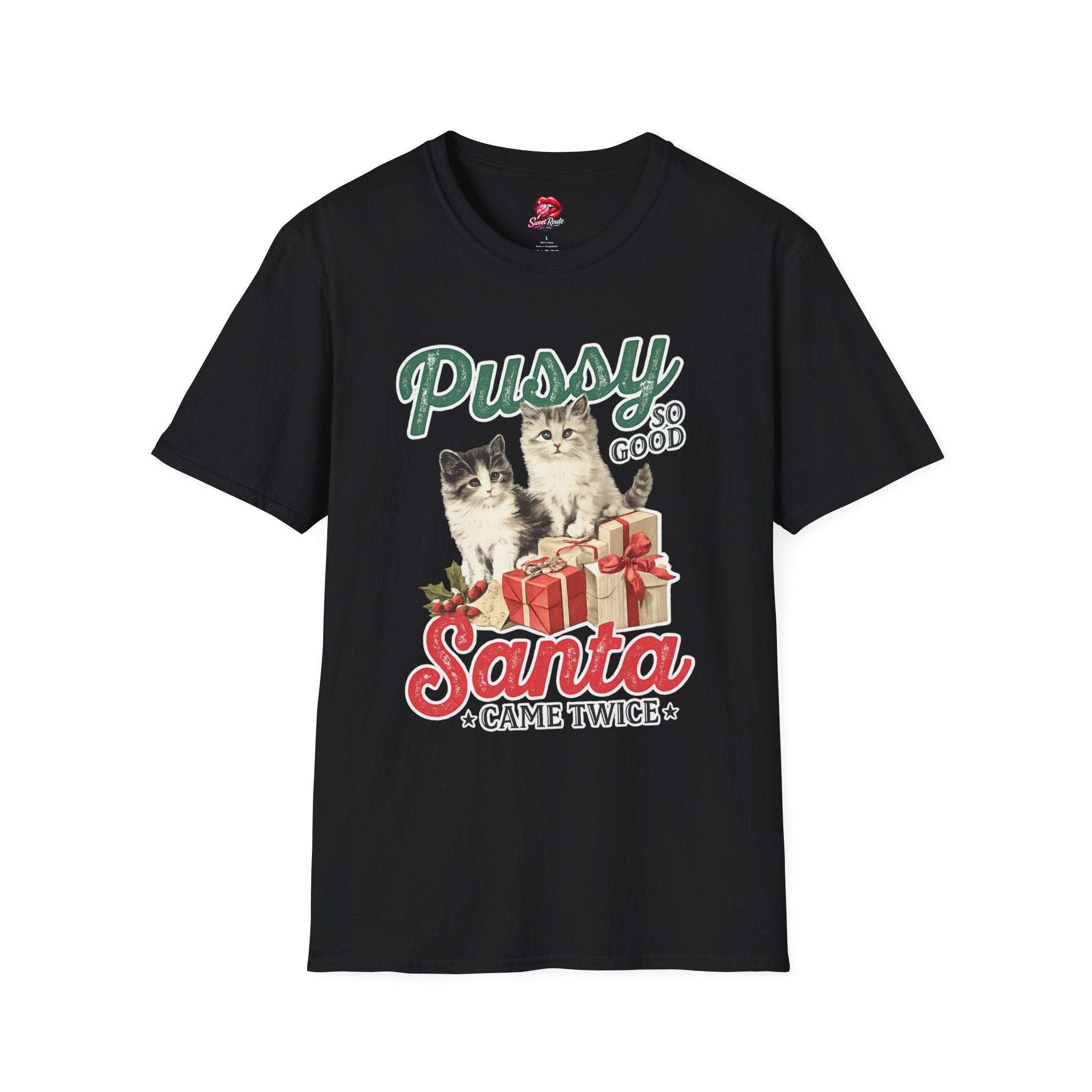 Pussy So Good kittens Santa T-Shirt