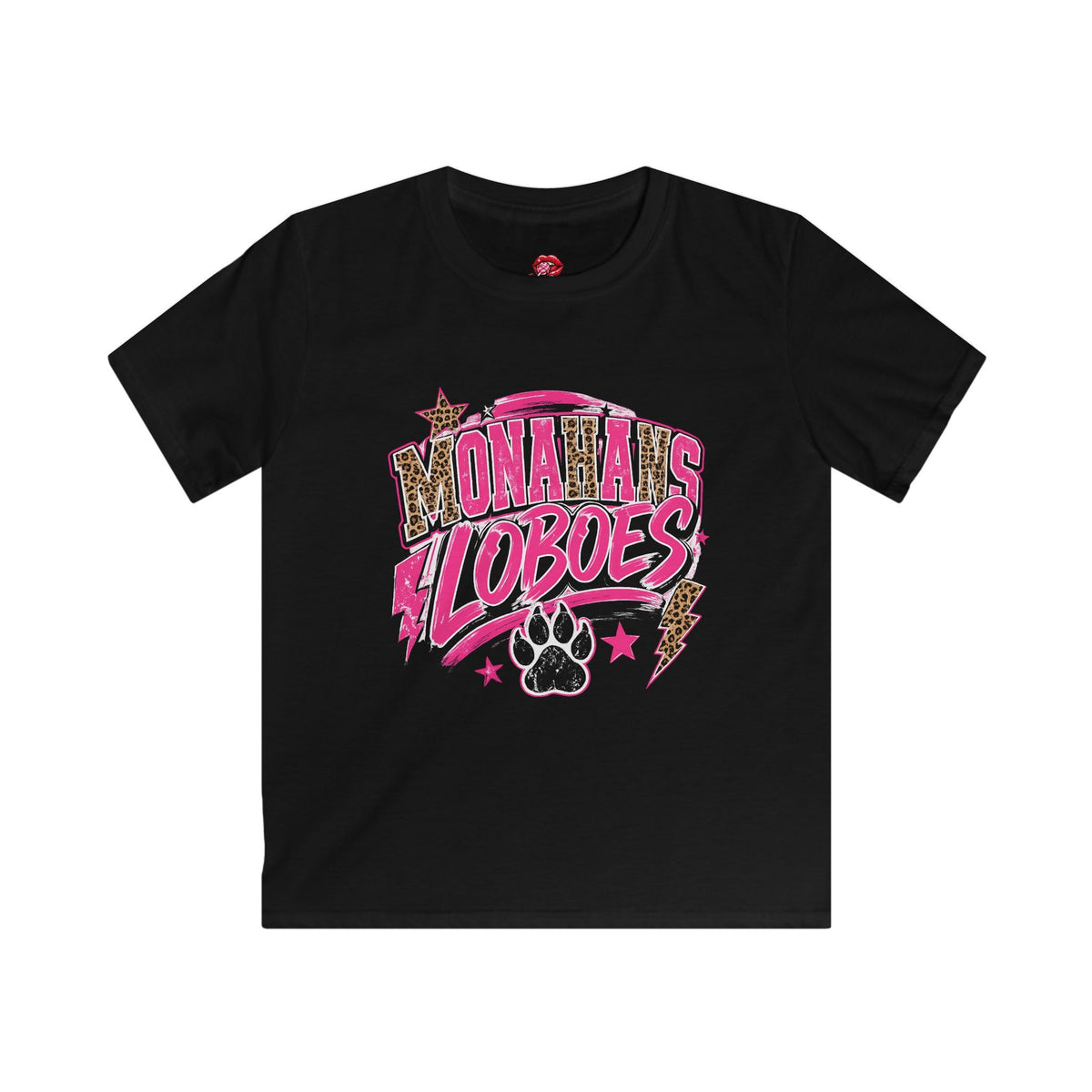 Loboes Pink Paw Kids Tee