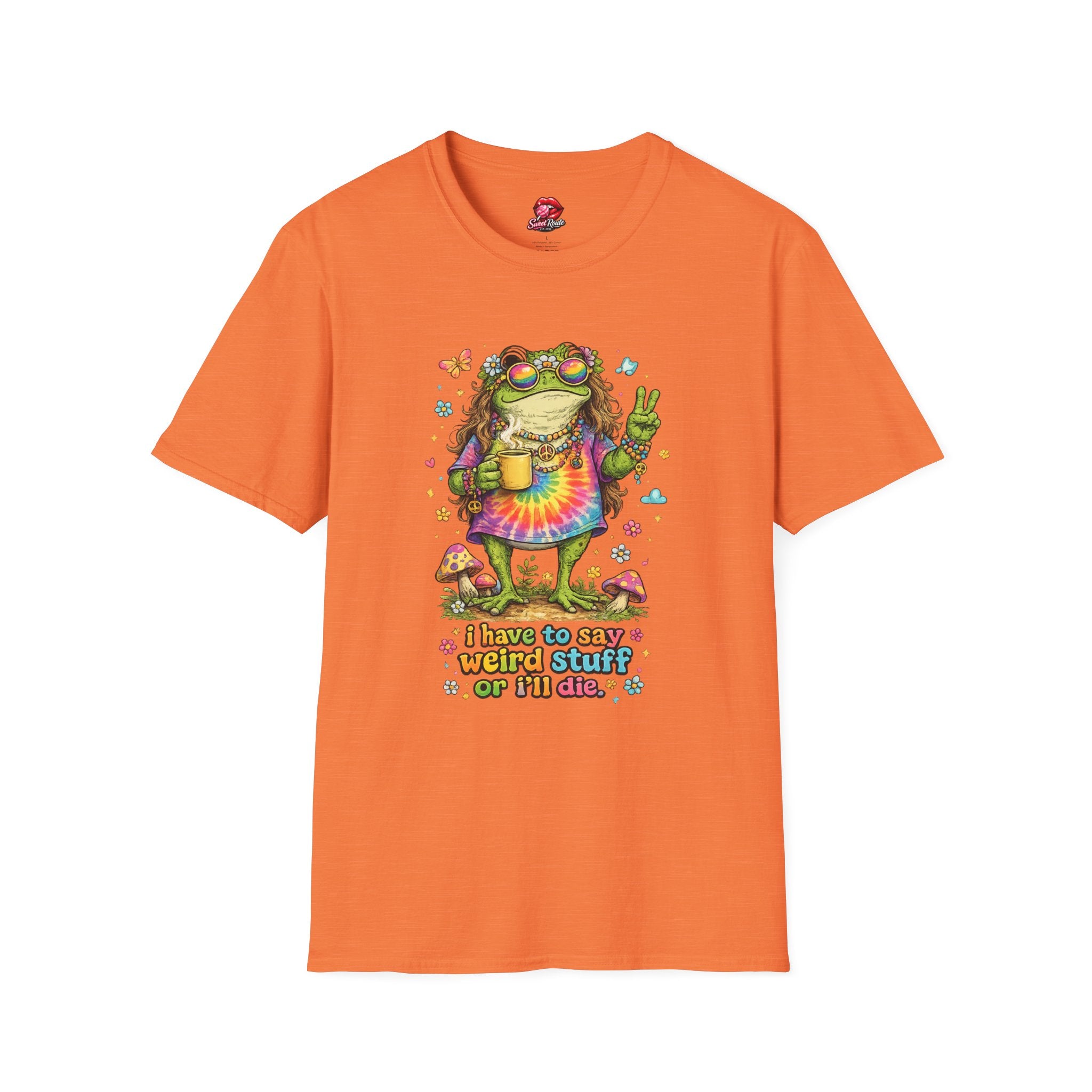 Hippie Frog Peace Sign T-Shirt