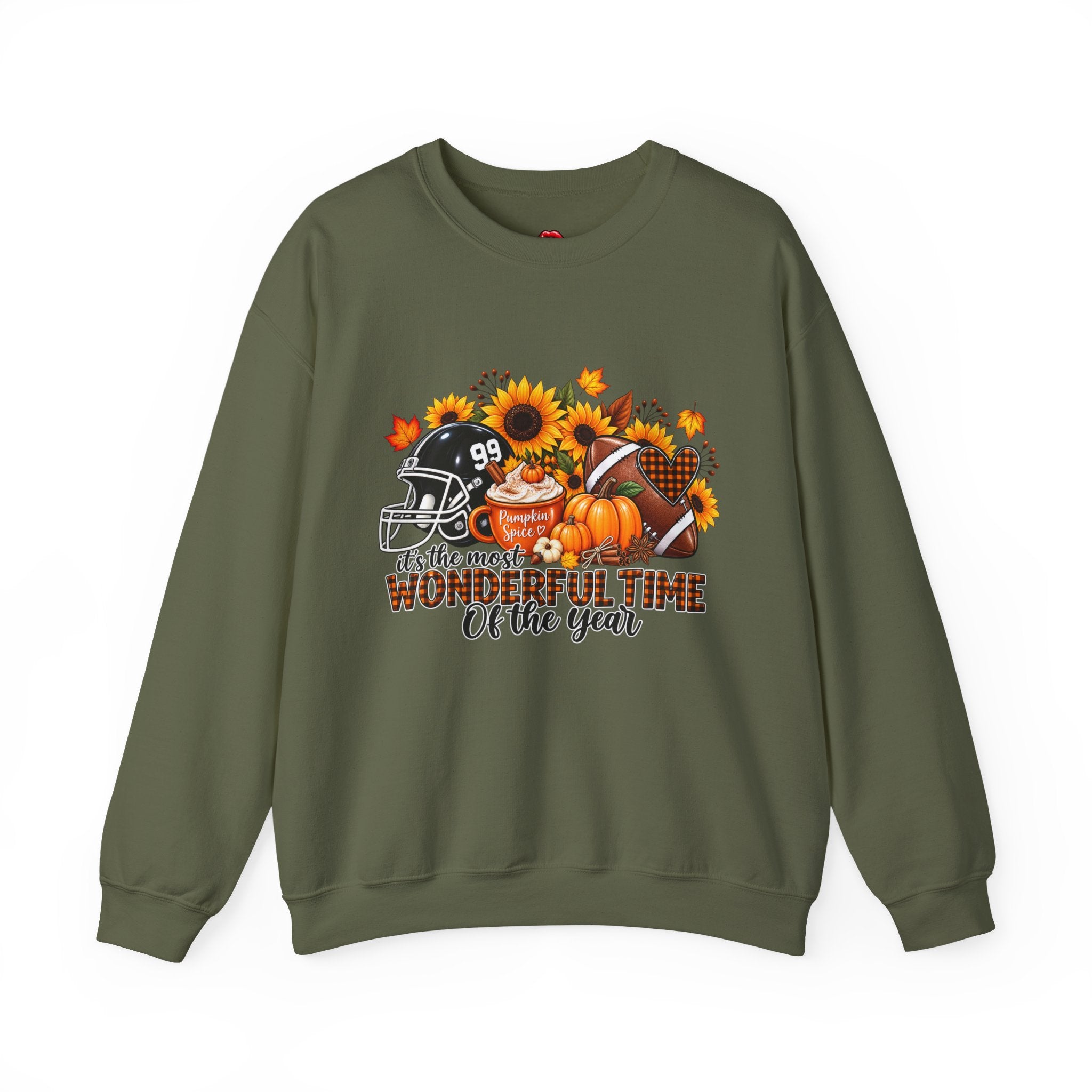 It's the Most Wonderful Time of the Year Pumpkin & Sunflower Fall  Crewneck